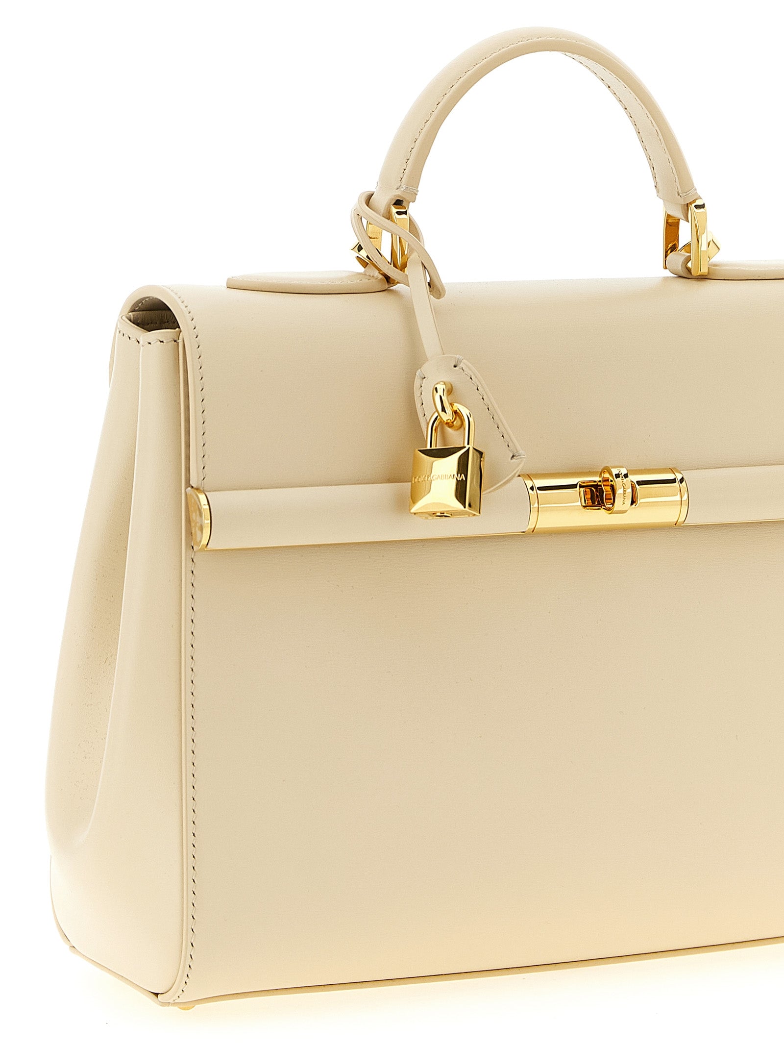 Dolce & Gabbana White Lamb Leather Handbag Dolce & Gabbana