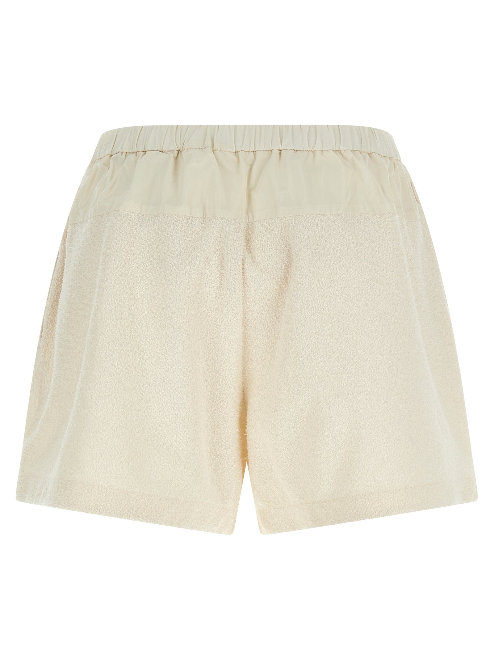 Moncler White Polyester Bermuda Shorts Moncler