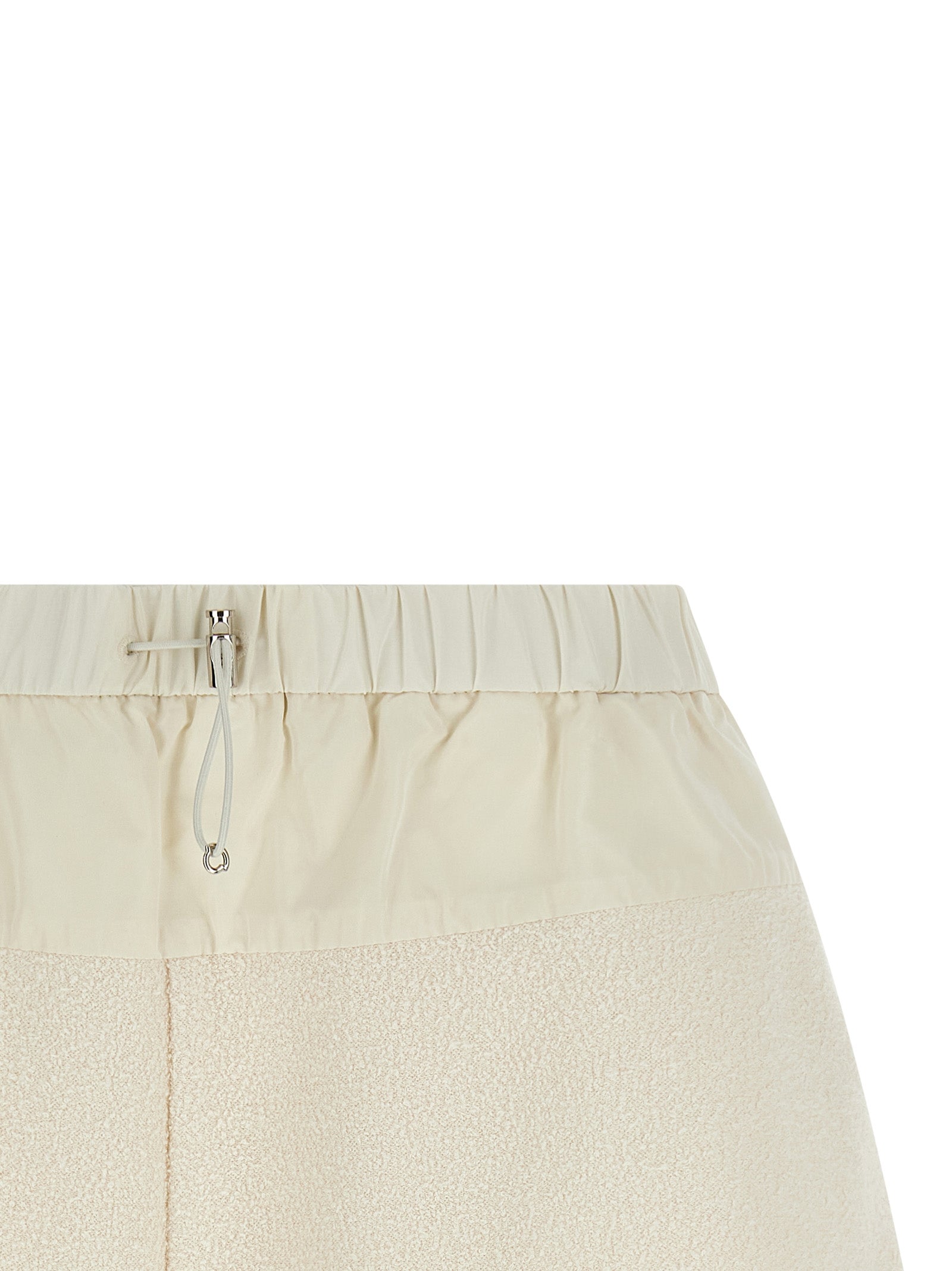 Moncler White Polyester Bermuda Shorts Moncler