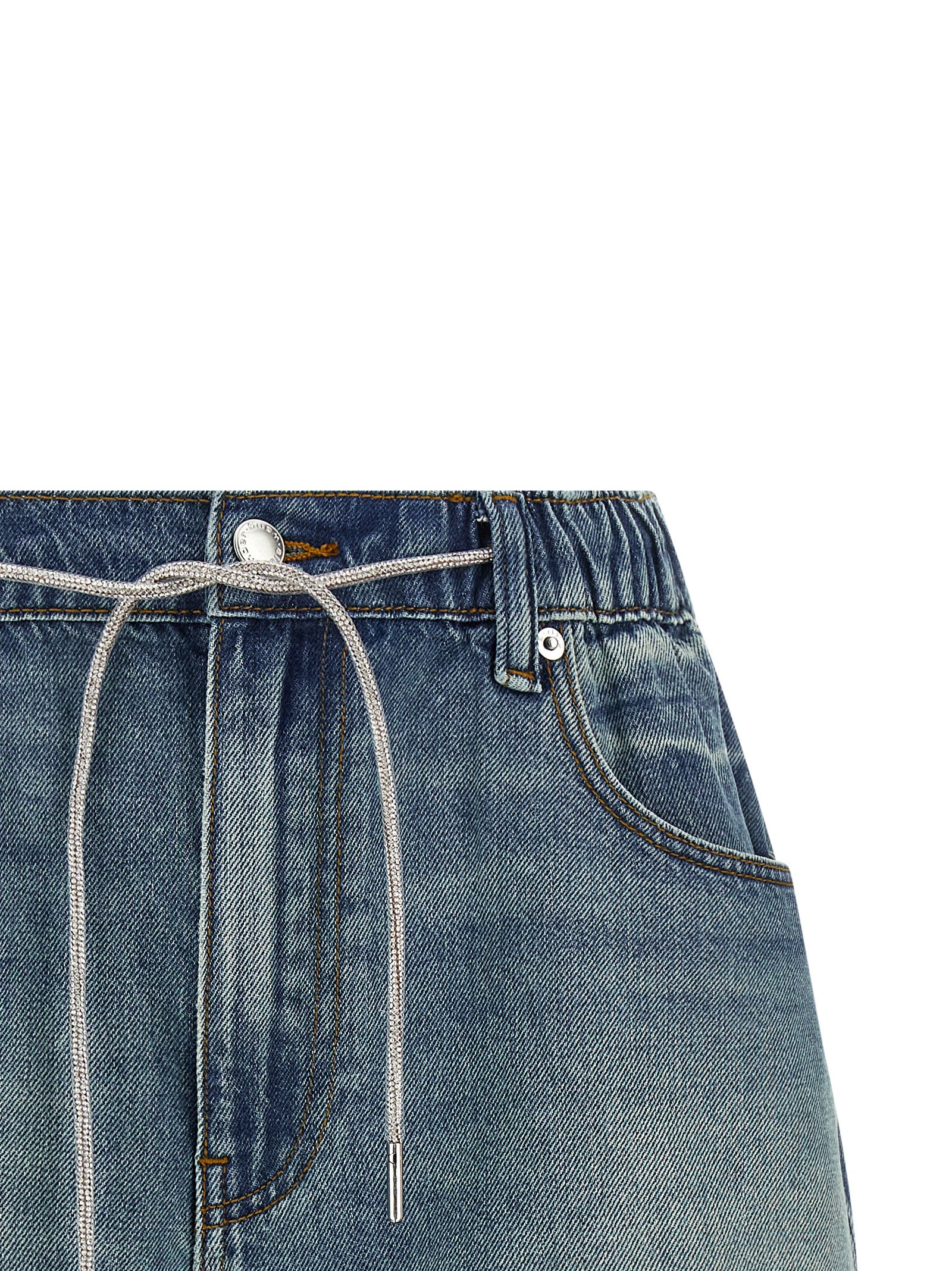 Alexander Wang Blue Cotton Bermuda Shorts