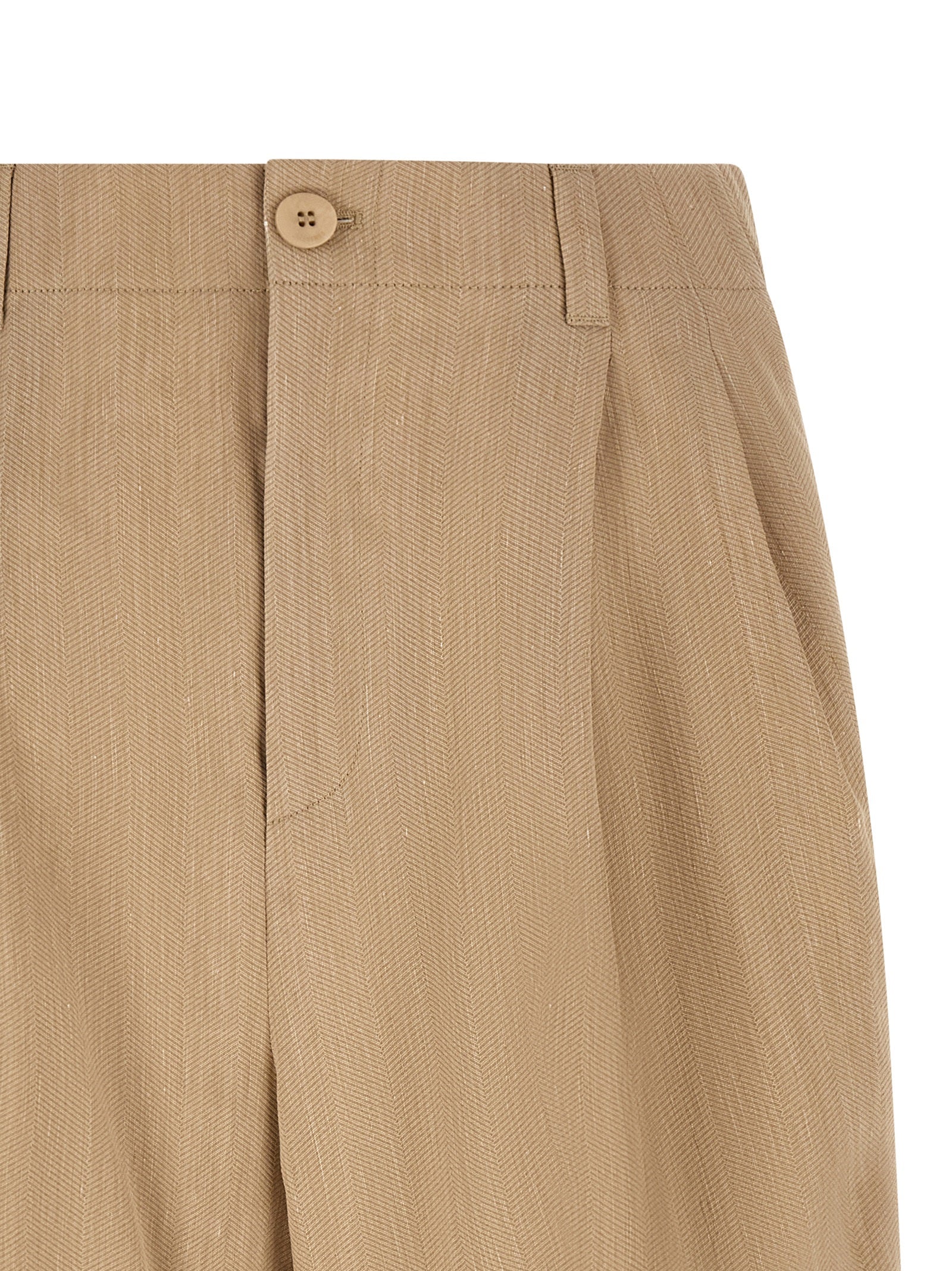 Jacquemus Beige Linen Bermuda Shorts Jacquemus