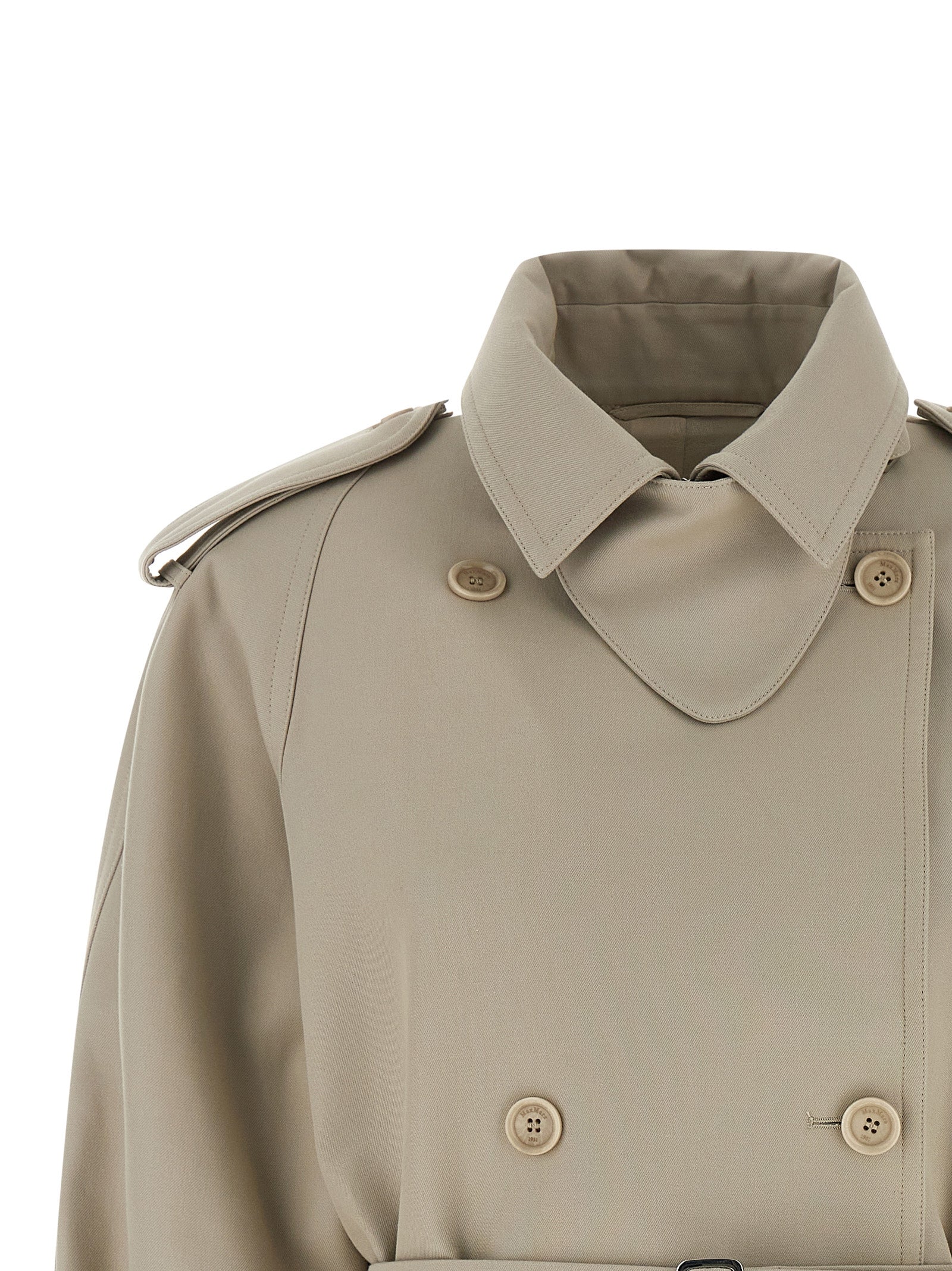 Max Mara Beige Cotton Coat Max Mara