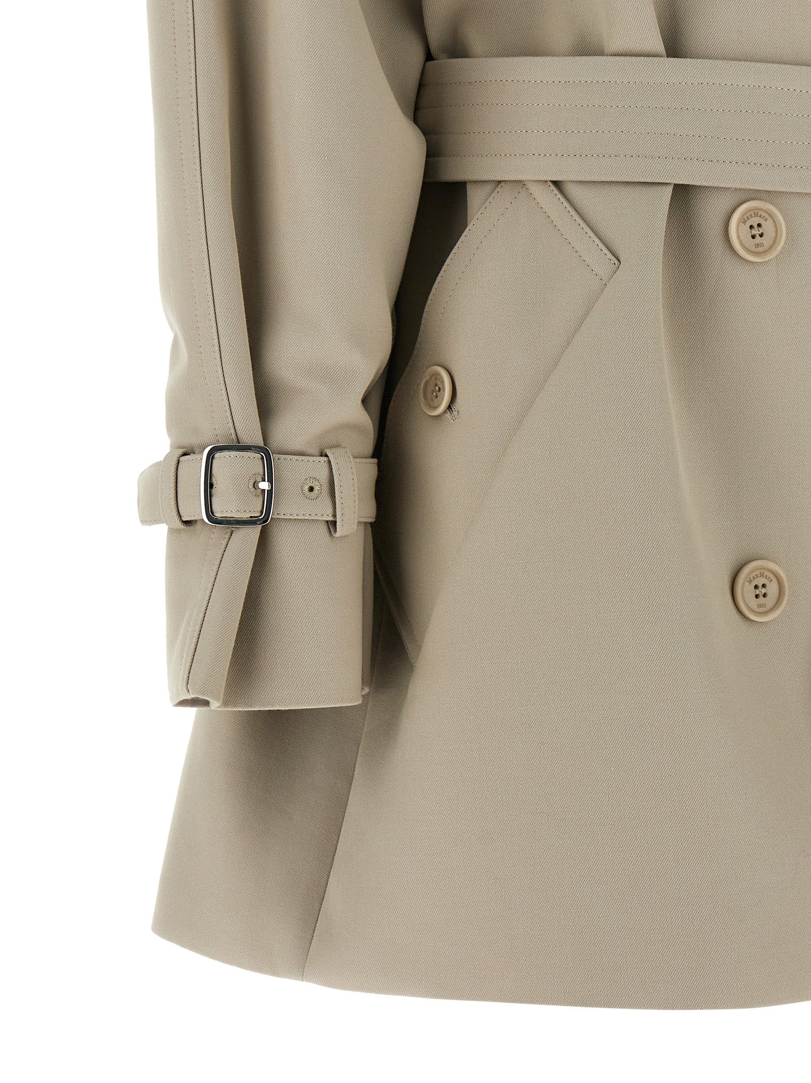 Max Mara Beige Cotton Coat Max Mara