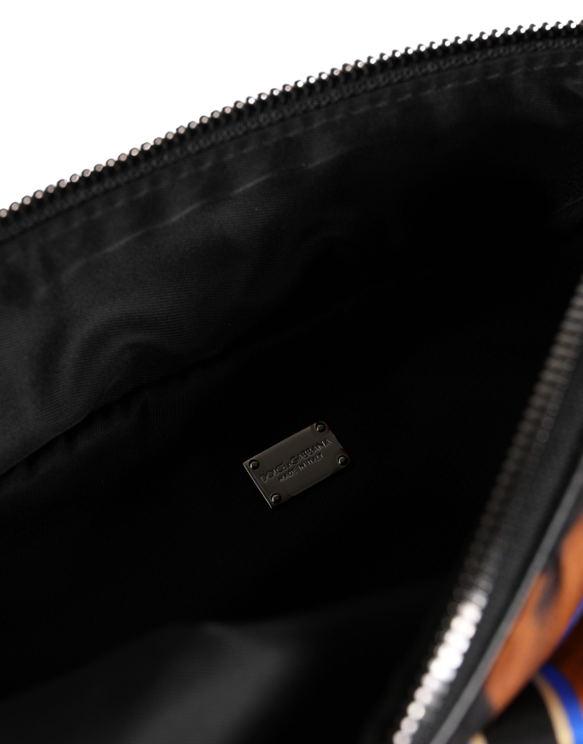 Dolce & Gabbana Brown Tiger Print Nylon Fanny Waist Pack Borse Men Bag Dolce & Gabbana