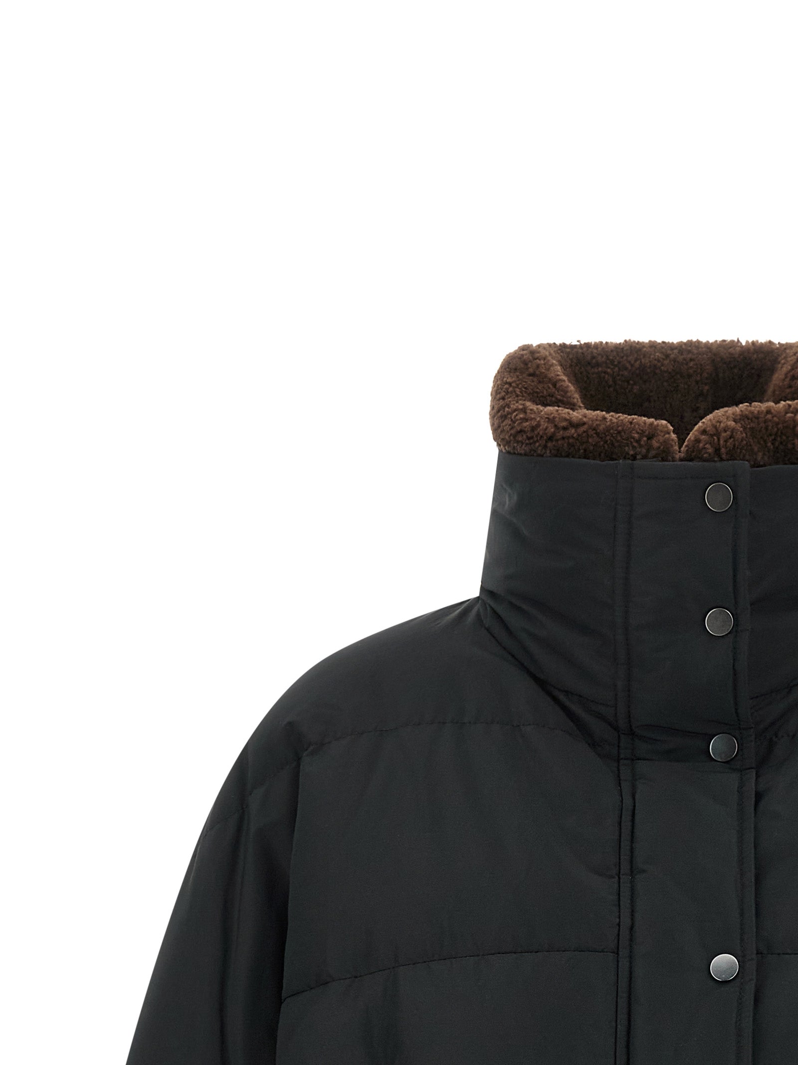 Brunello Cucinelli Black Cotton Full-Length Jacket Brunello Cucinelli