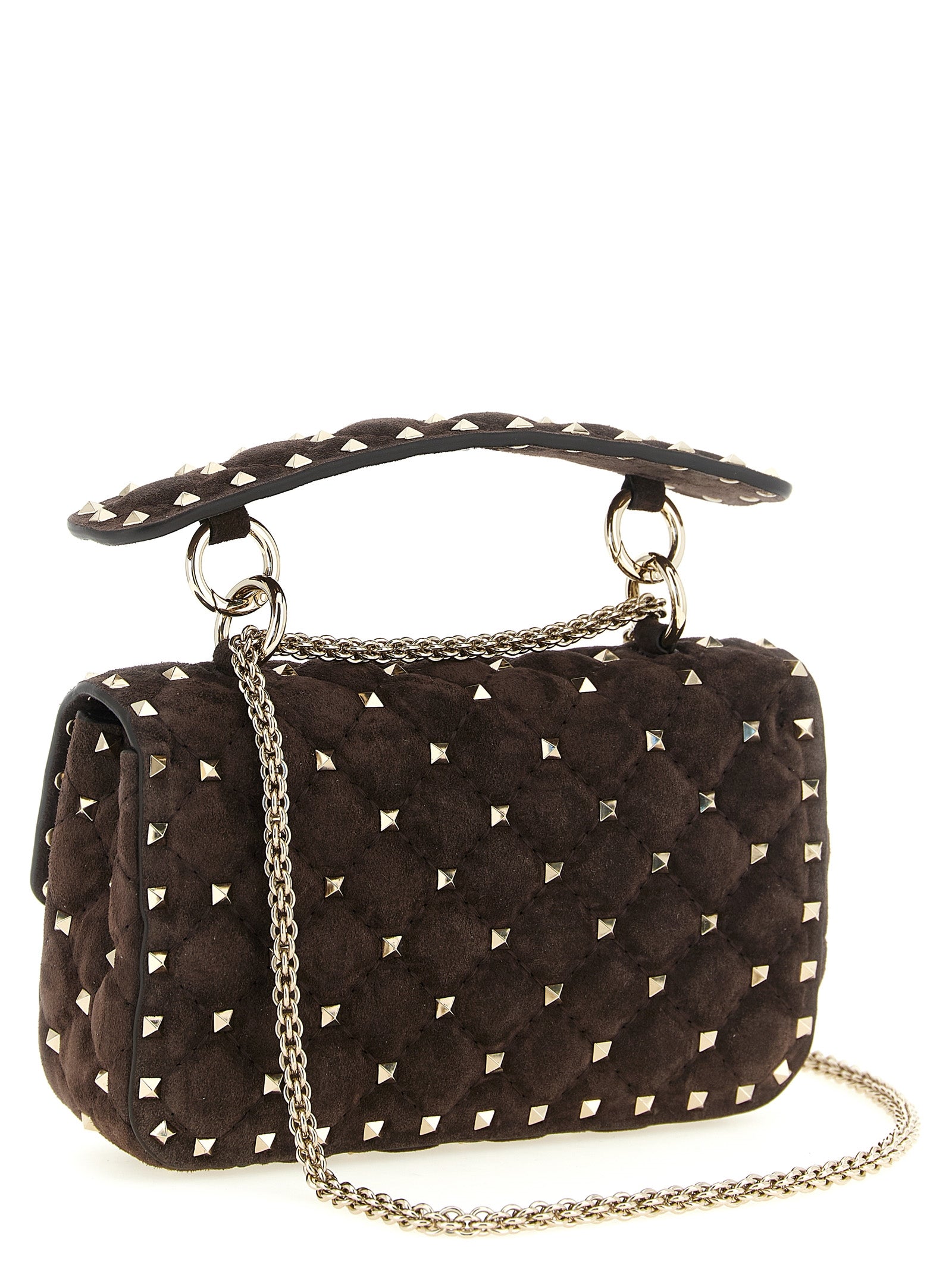 Valentino Garavani Brown Calfskin Shoulder Bag Valentino Garavani