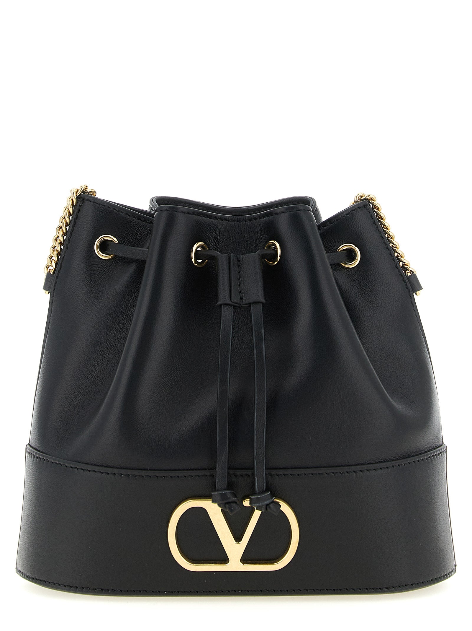 Valentino Garavani Black Lamb Leather Crossbody Bag Valentino Garavani