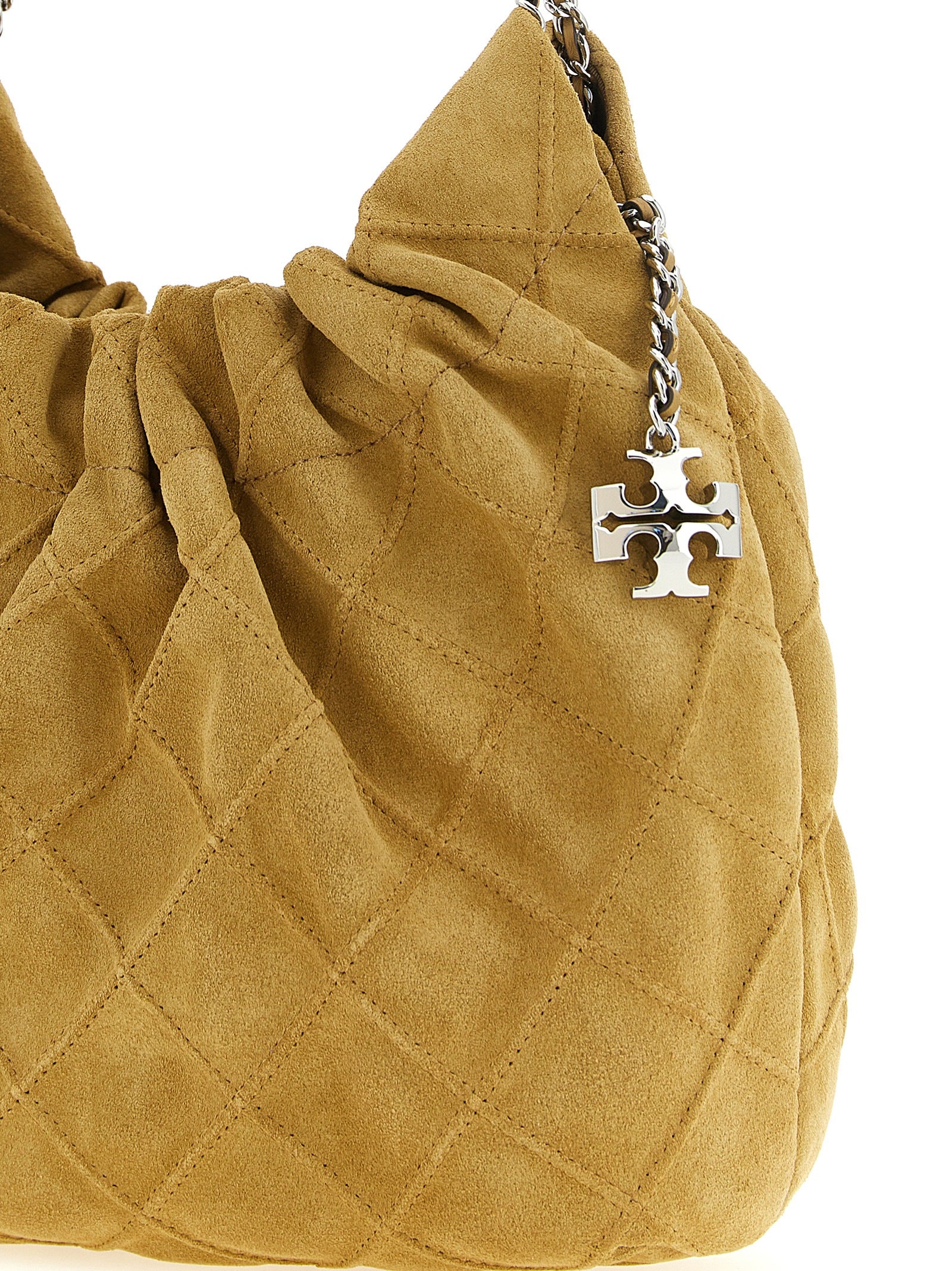 Tory Burch Beige Calfskin Shoulder Bag Tory Burch