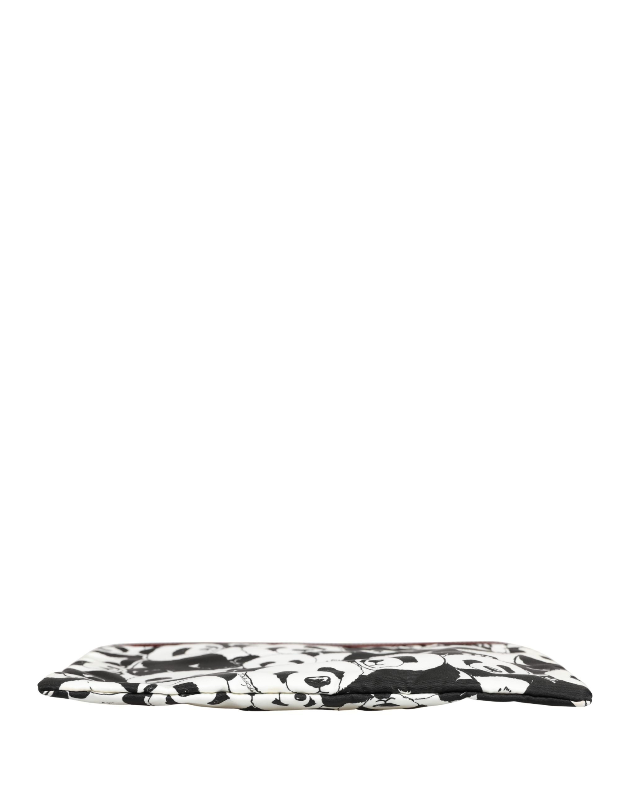 Dolce & Gabbana Black White Panda Print Nylon Clutch Men Pouch Borse Bag Dolce & Gabbana