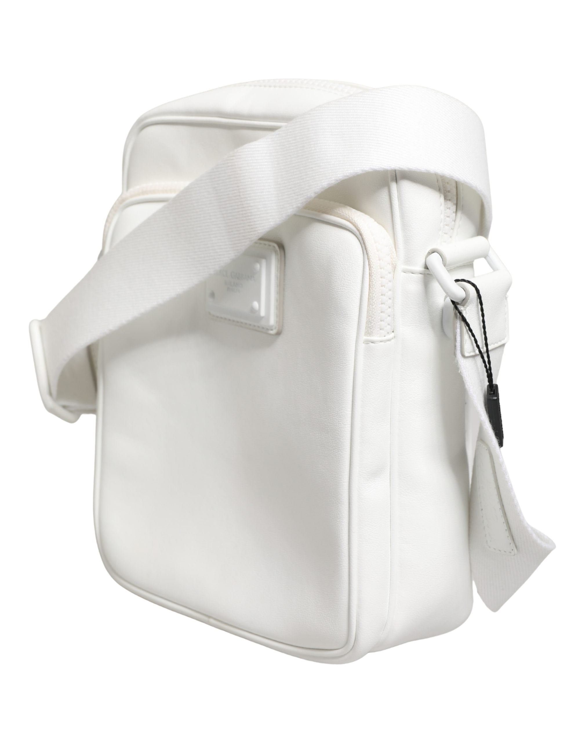 Dolce & Gabbana White Logo Plaque Crossbody Shoulder Borse Men Bag Dolce & Gabbana