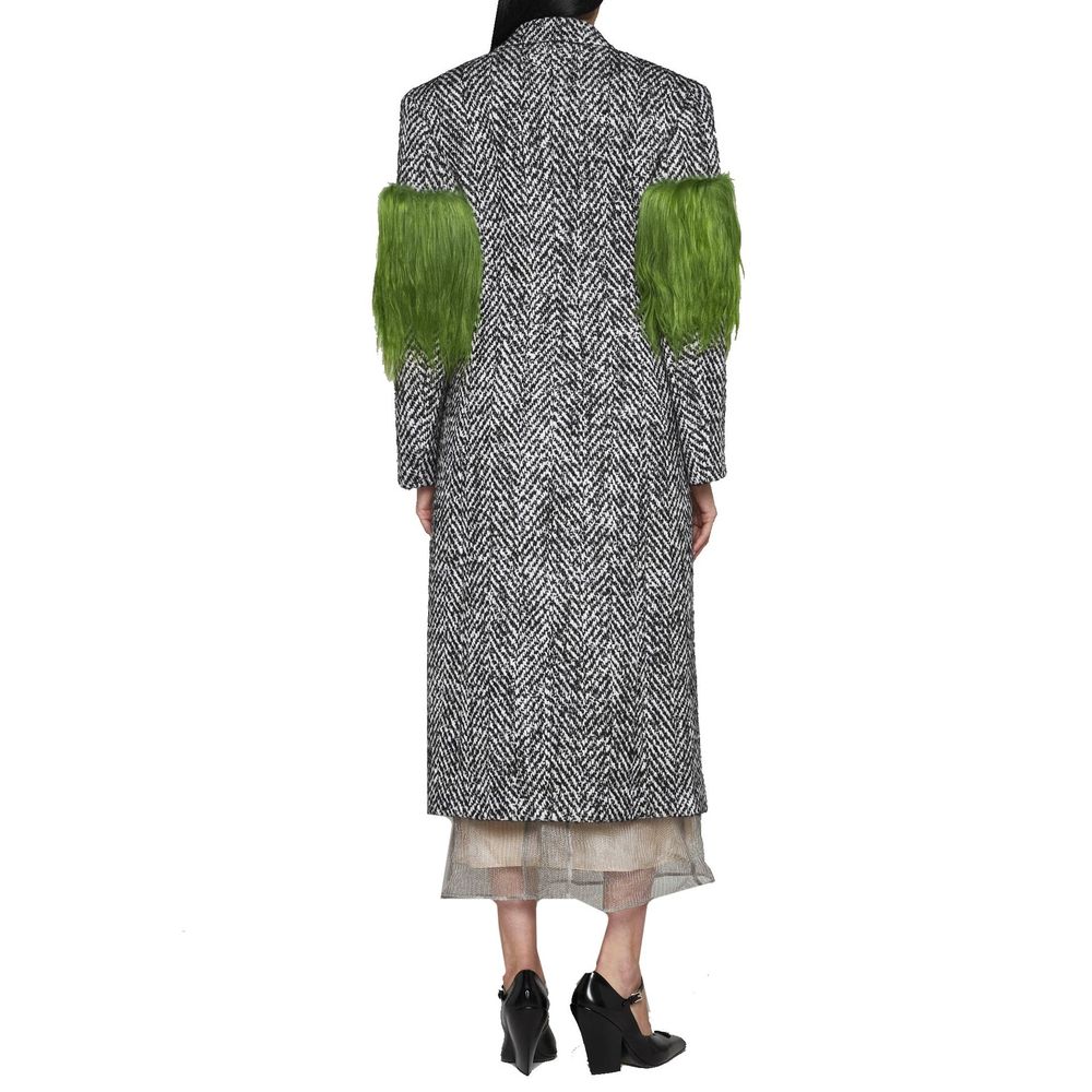 Prada Gray Wool False Prada