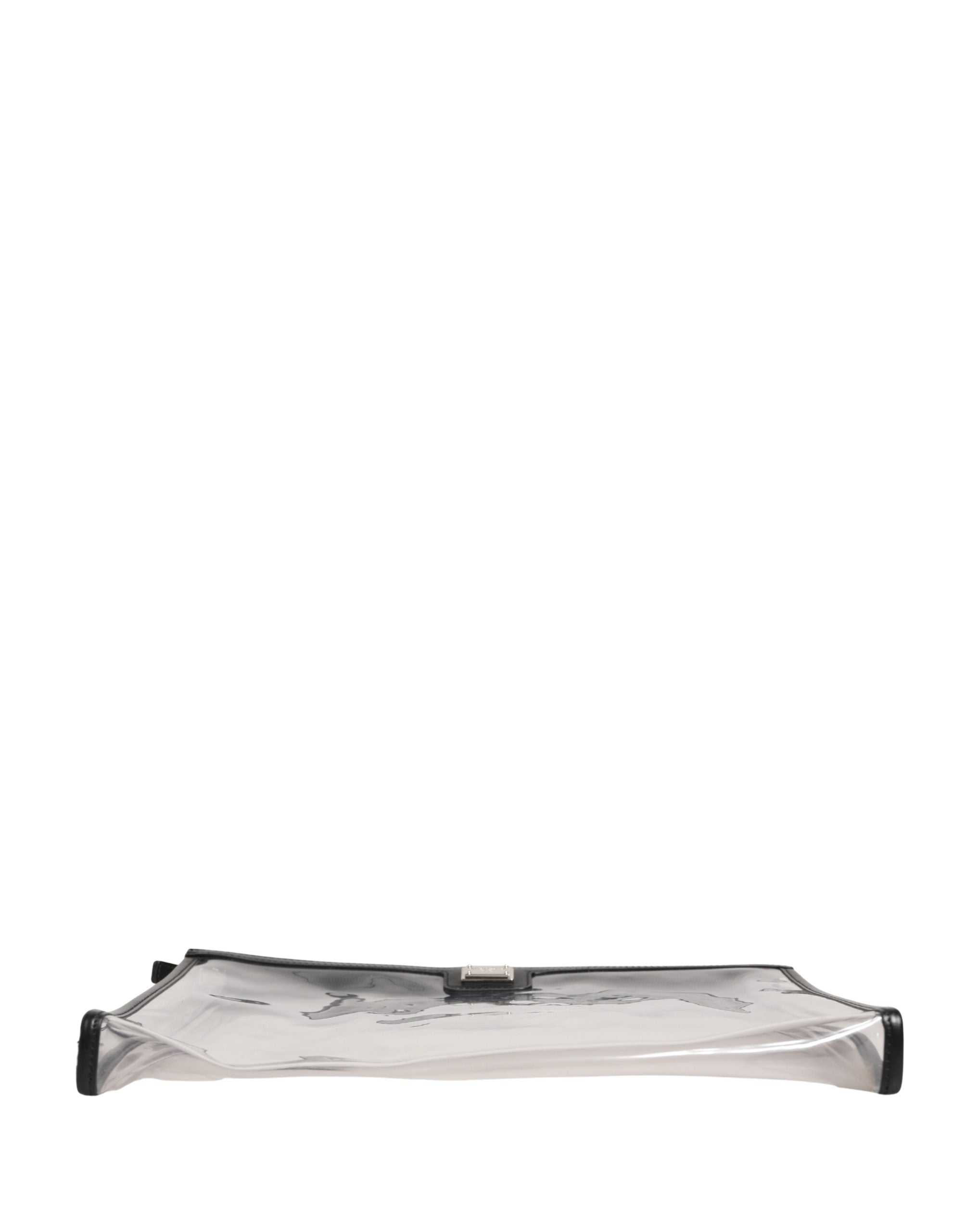 Dolce & Gabbana Transparent PVC Clutch Pouch Purse Branded Logo Plaque Bag Dolce & Gabbana