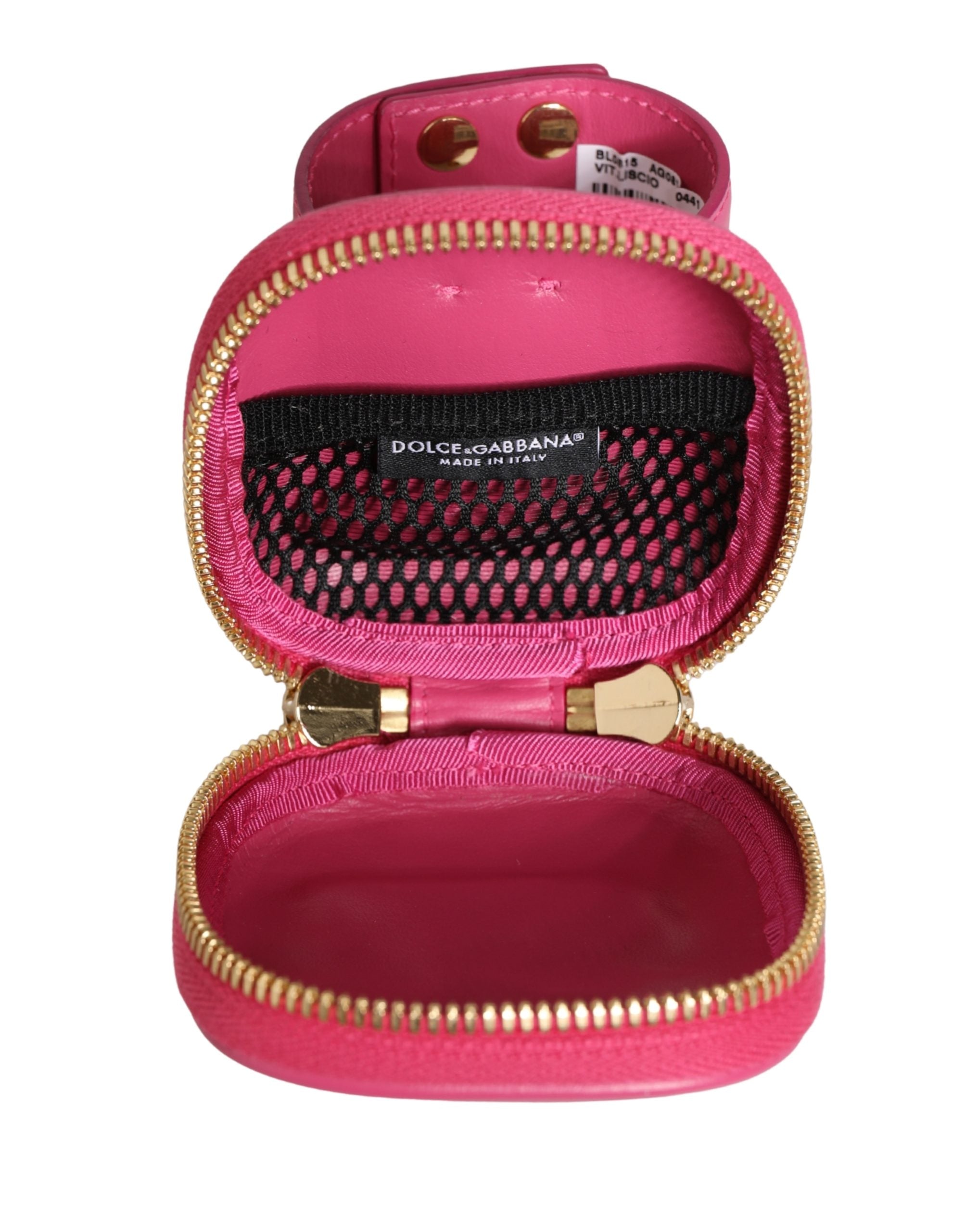 Dolce & Gabbana Pink Calf Leather DG Logo MULTIFUNCTIONAL KIT Borse Bag Dolce & Gabbana