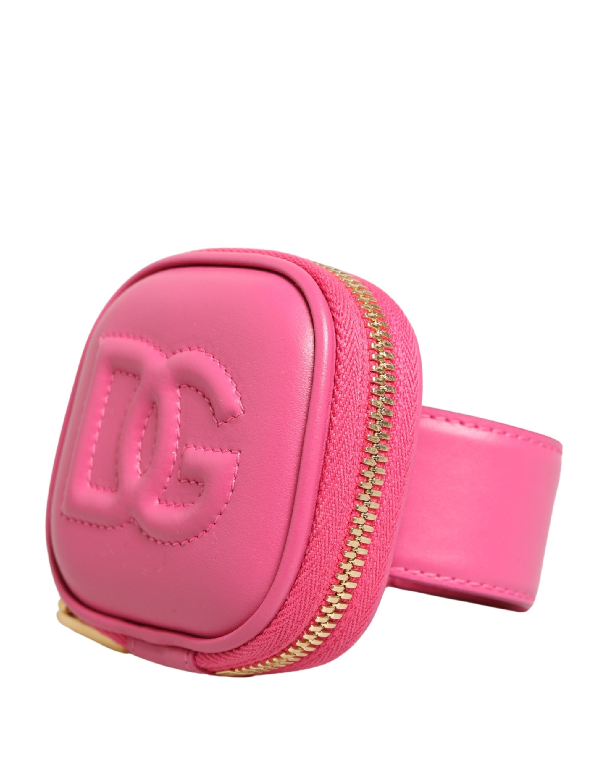Dolce & Gabbana Pink Calf Leather DG Logo MULTIFUNCTIONAL KIT Borse Bag Dolce & Gabbana