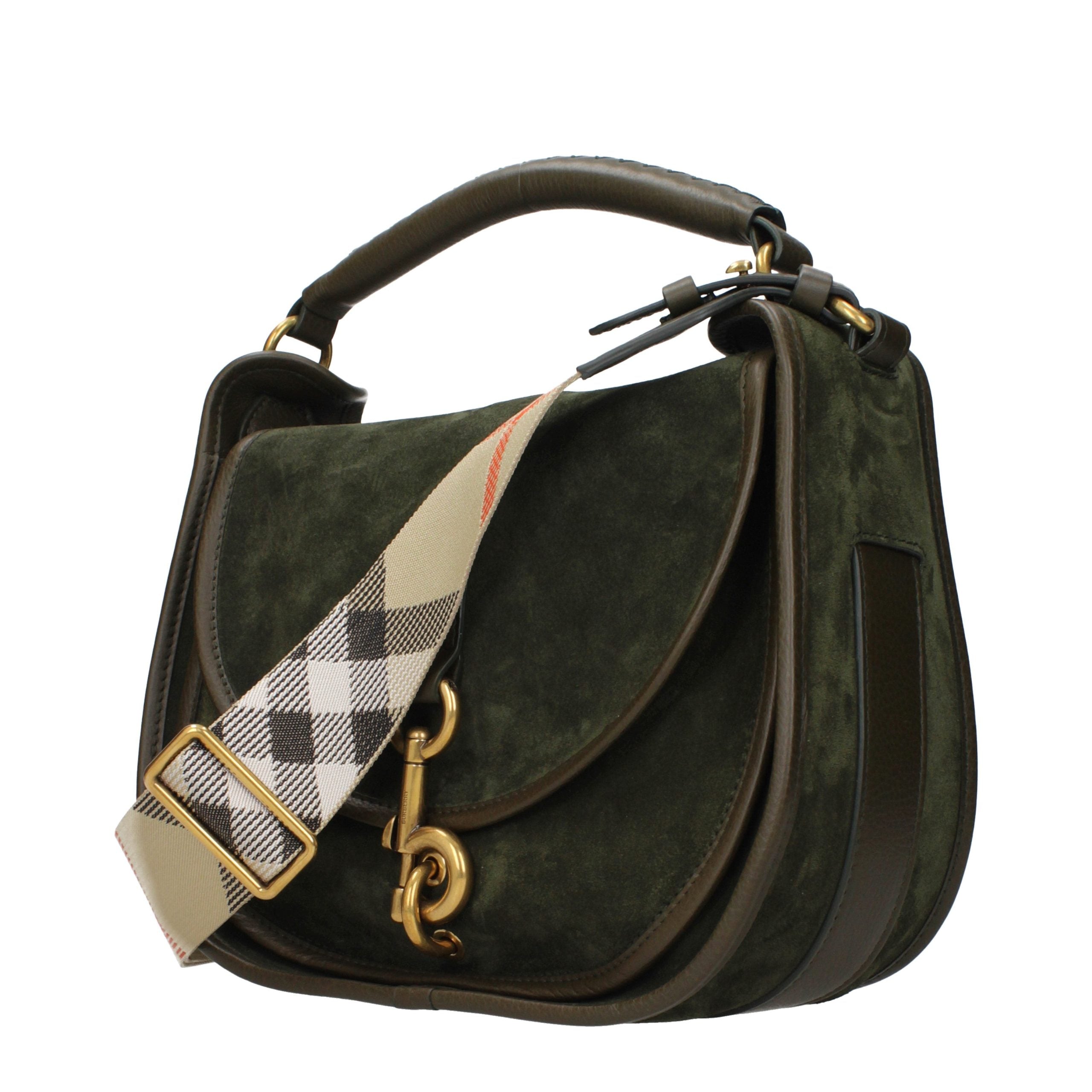 Burberry Green Leather Handbag Burberry