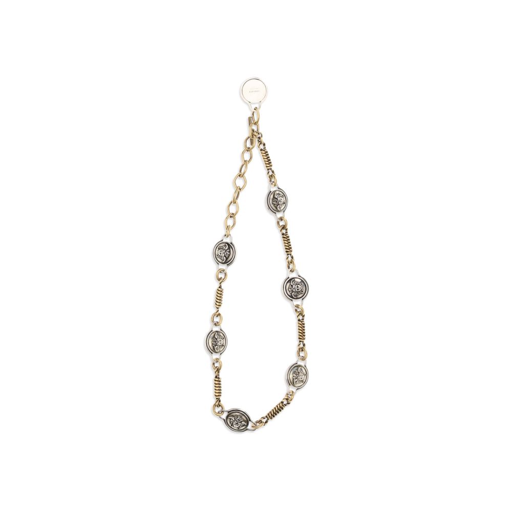 Versace Silver Brass Necklace Versace
