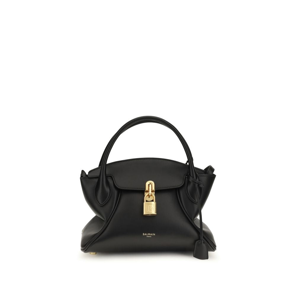 Balmain Black Calf Leather Bos Taurus Shoulder Bag Balmain