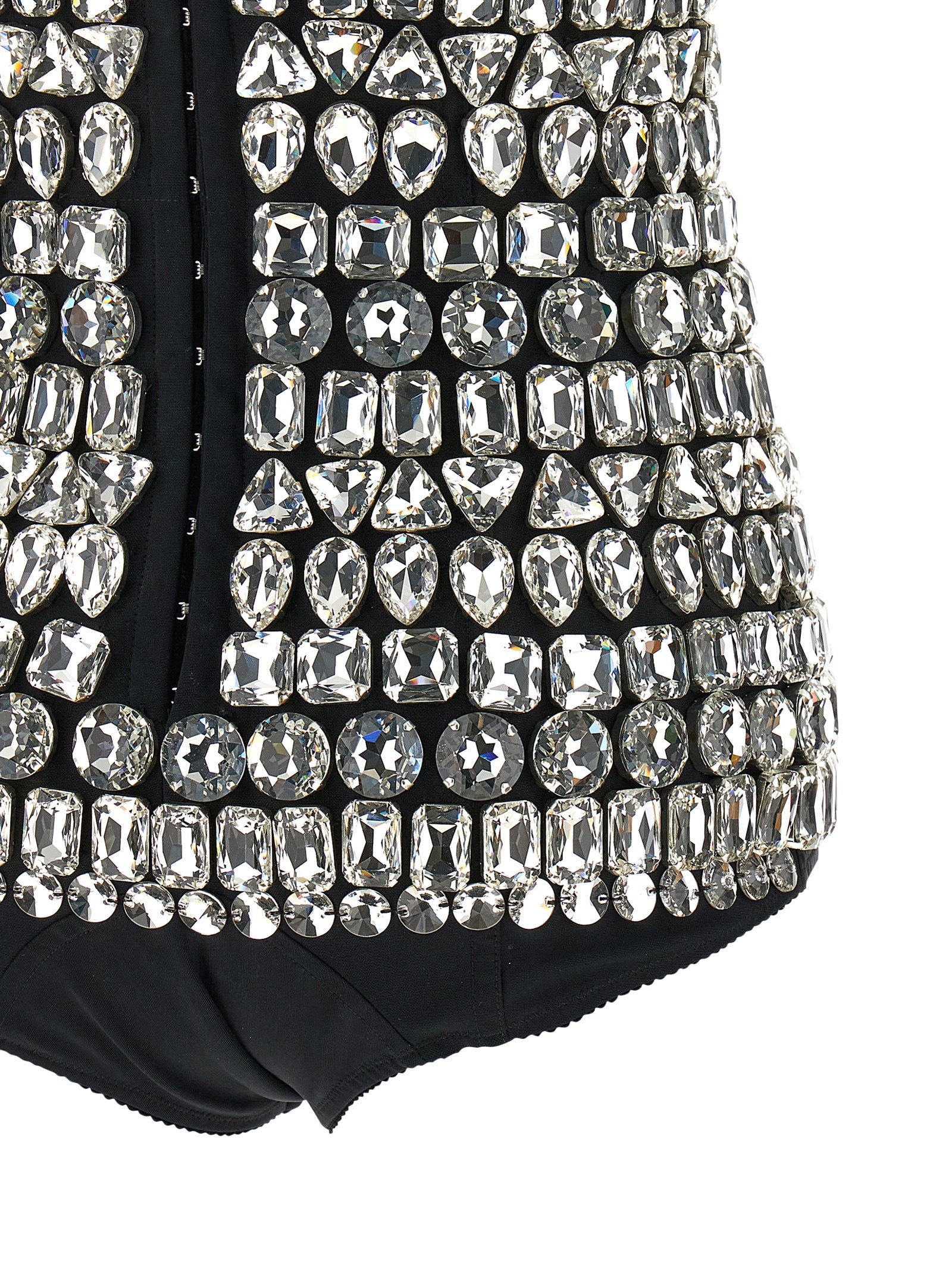 Dolce & Gabbana Silver Polyamide Bodysuit Dolce & Gabbana
