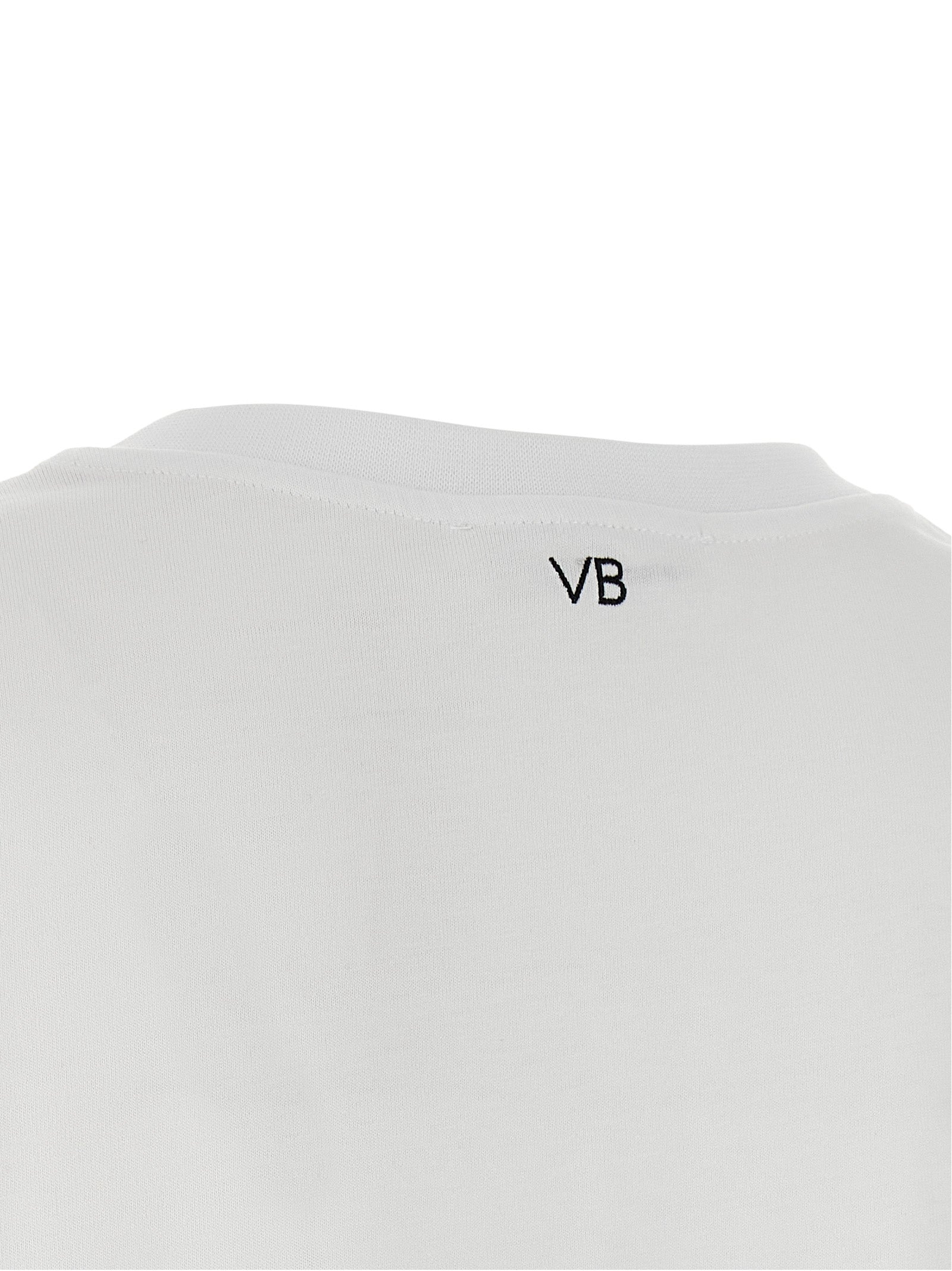Victoria Beckham White Cotton T-Shirt Victoria Beckham