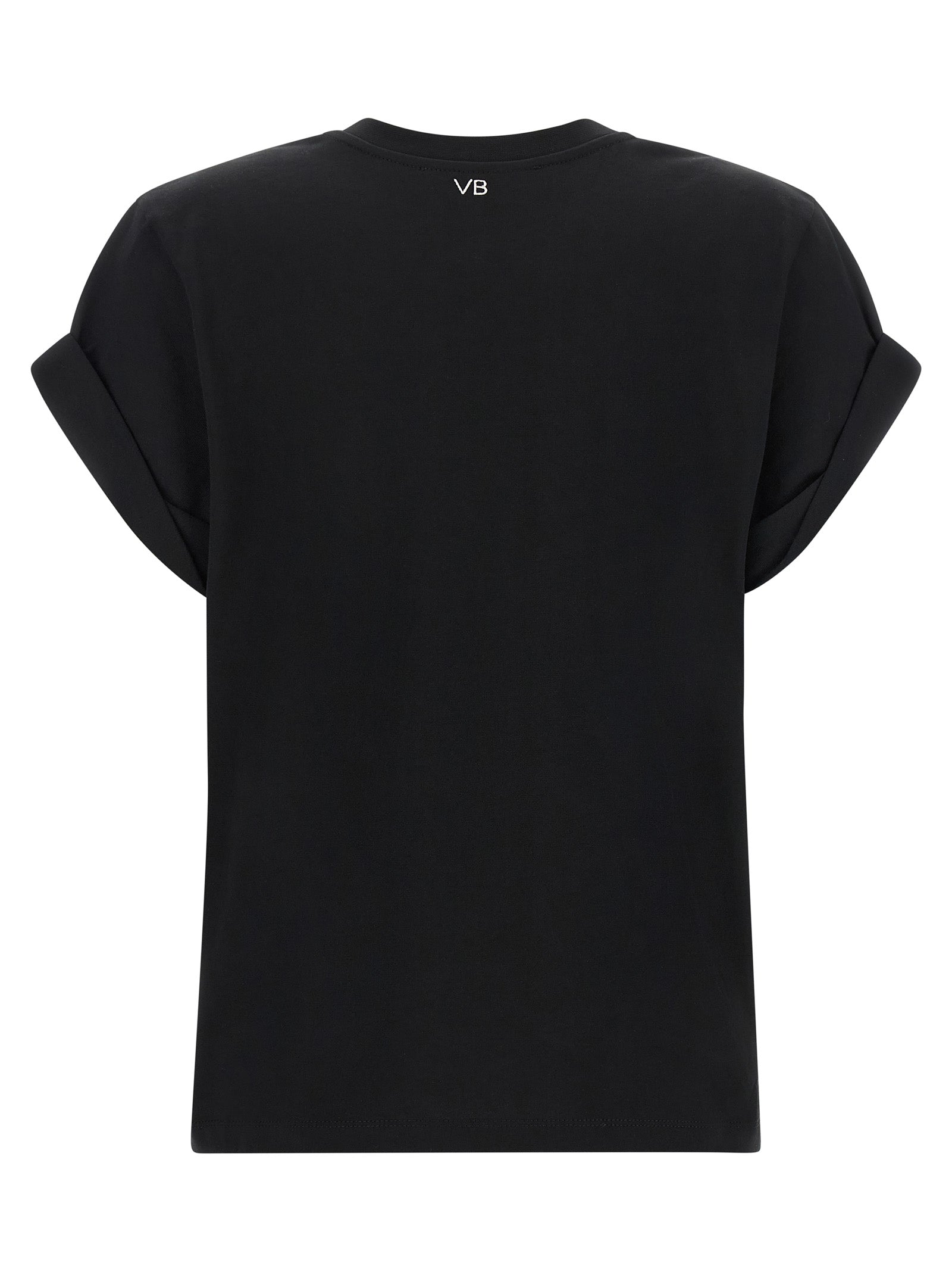 Victoria Beckham Black Cotton T-Shirt Victoria Beckham