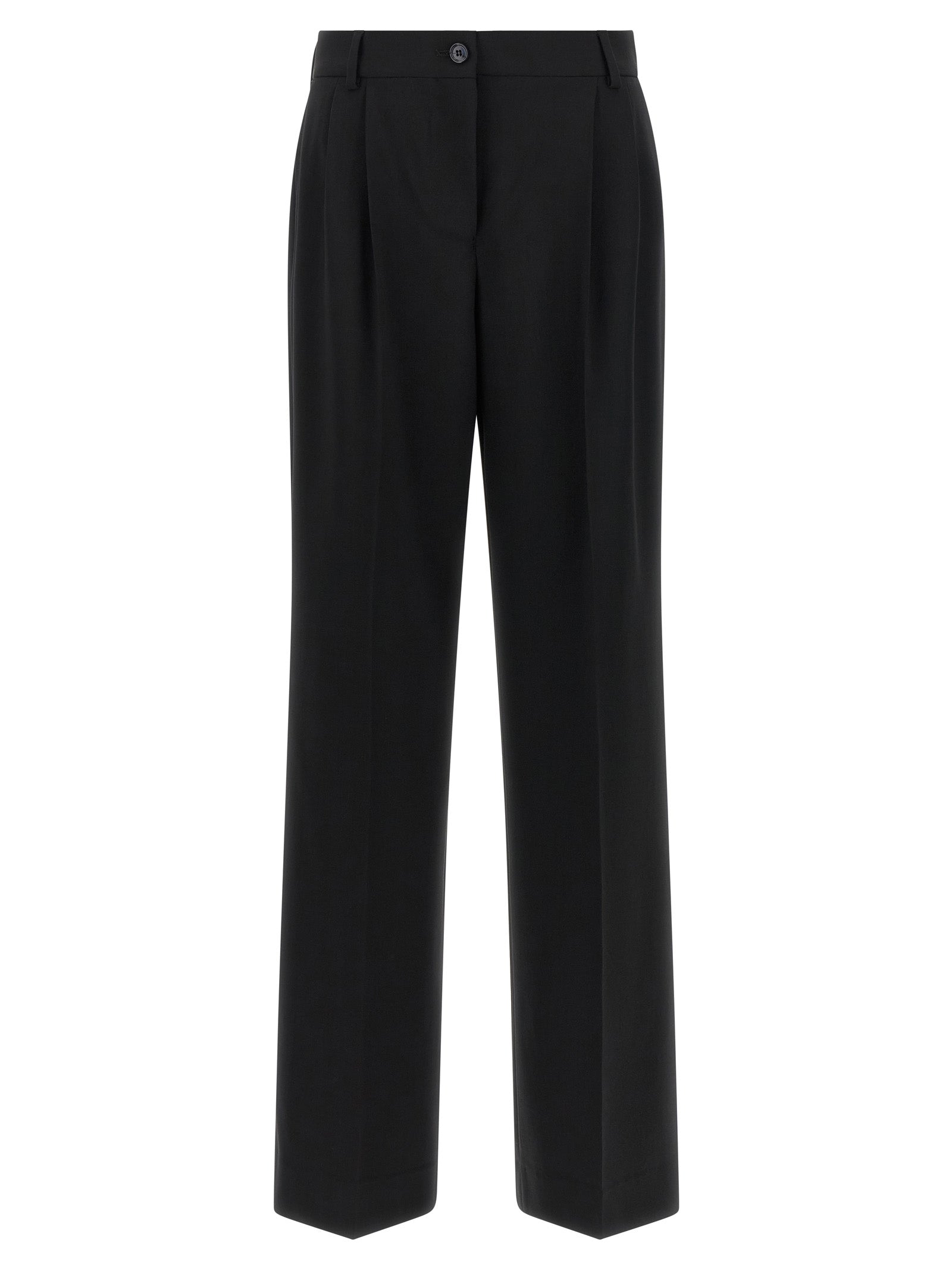 Dolce & Gabbana Black Virgin Wool Casual Pants Dolce & Gabbana