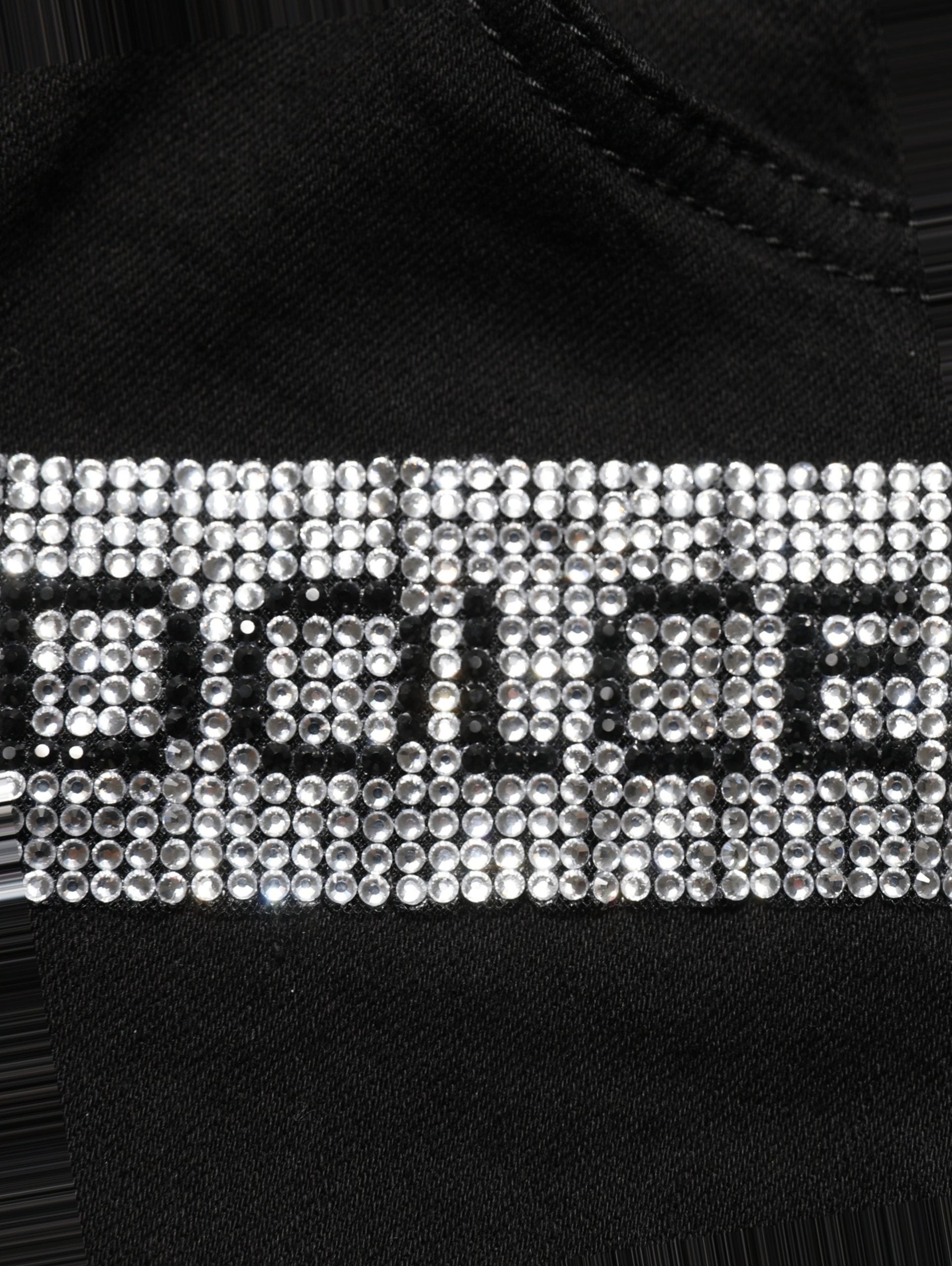 Dolce & Gabbana Black Grace Rhinestone HighWaist Denim Jeans Dolce & Gabbana