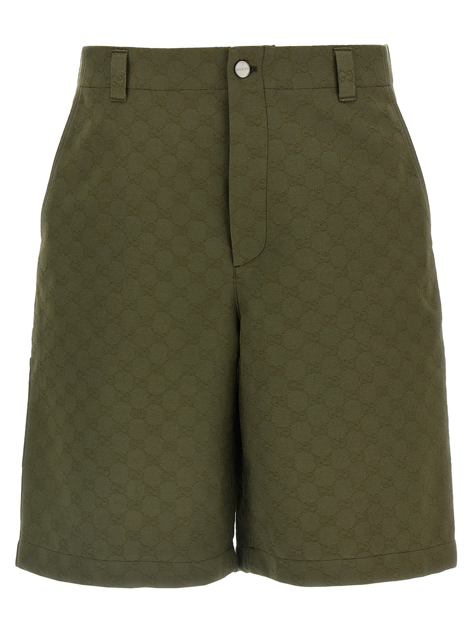 Gucci Bicolor Cotton Bermuda Shorts Gucci