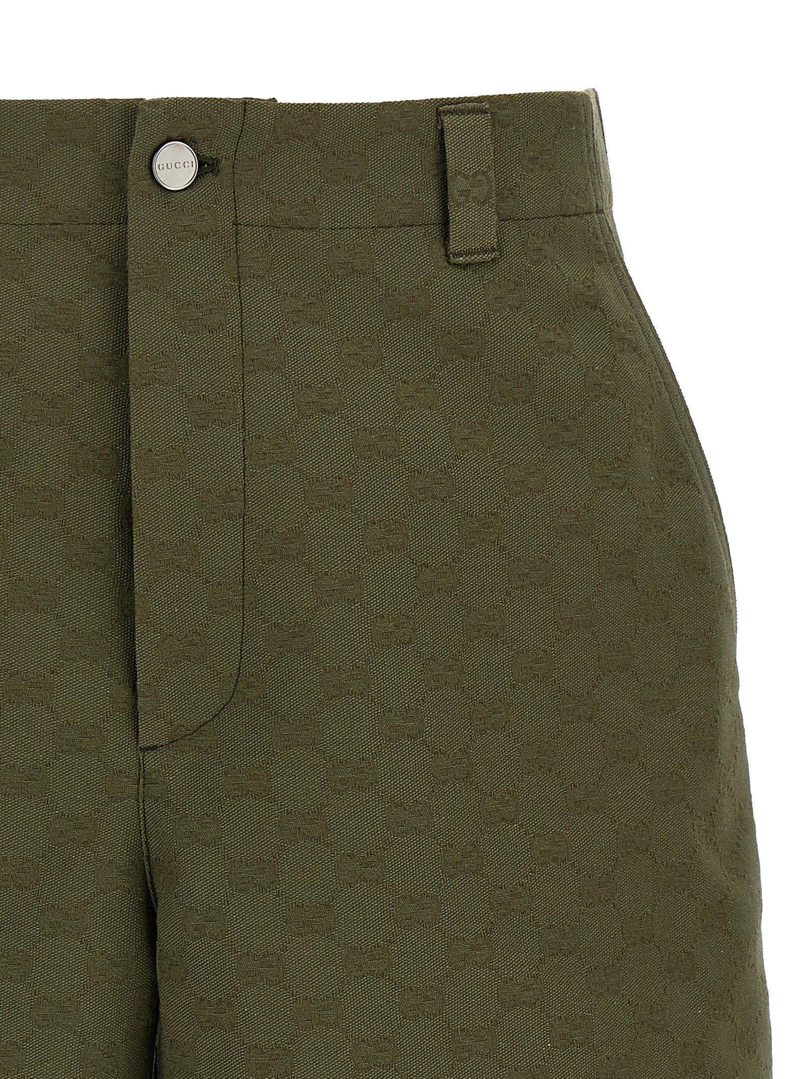 Gucci Bicolor Cotton Bermuda Shorts Gucci