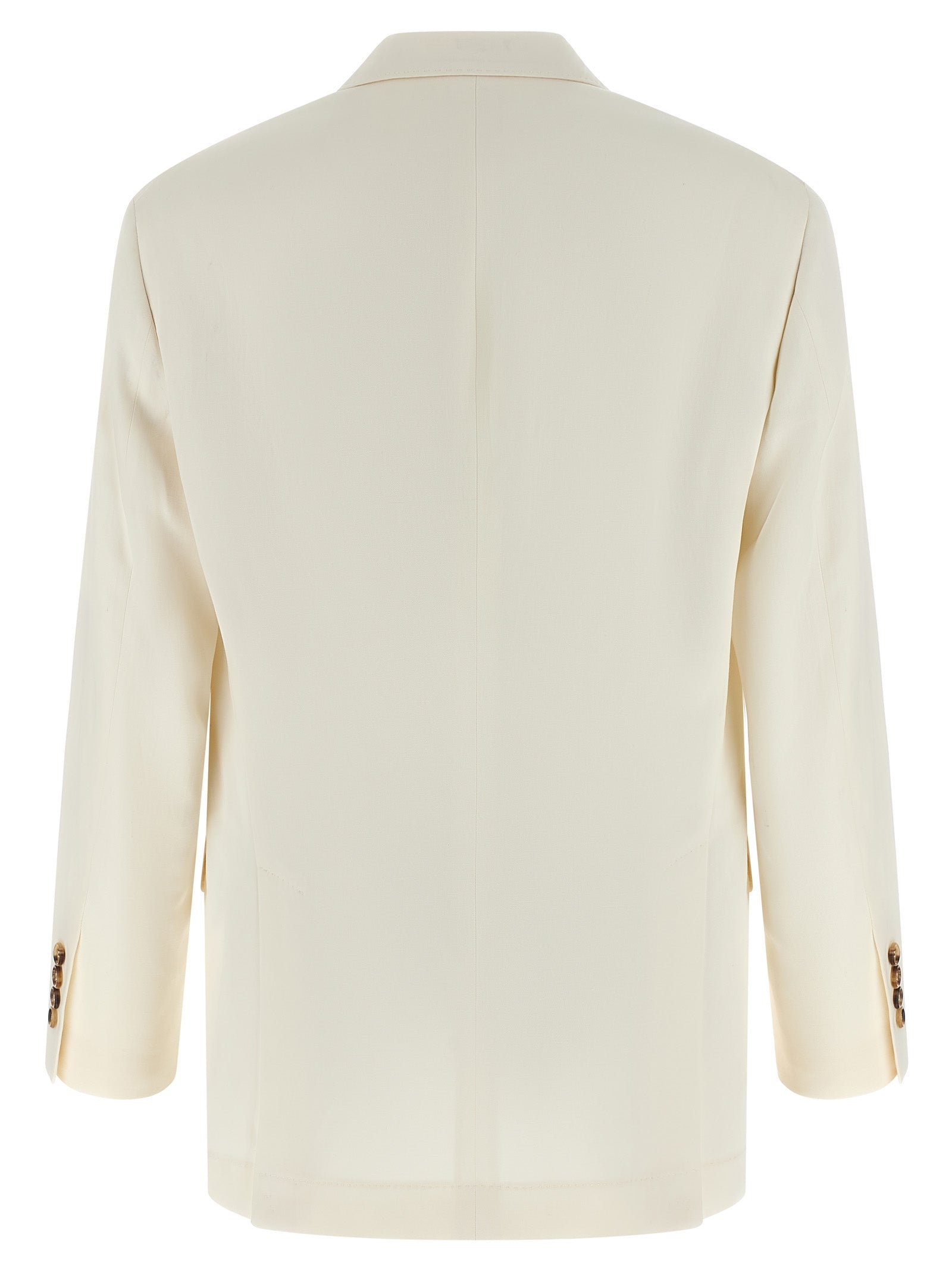 Brunello Cucinelli White Silk Blazer Brunello Cucinelli