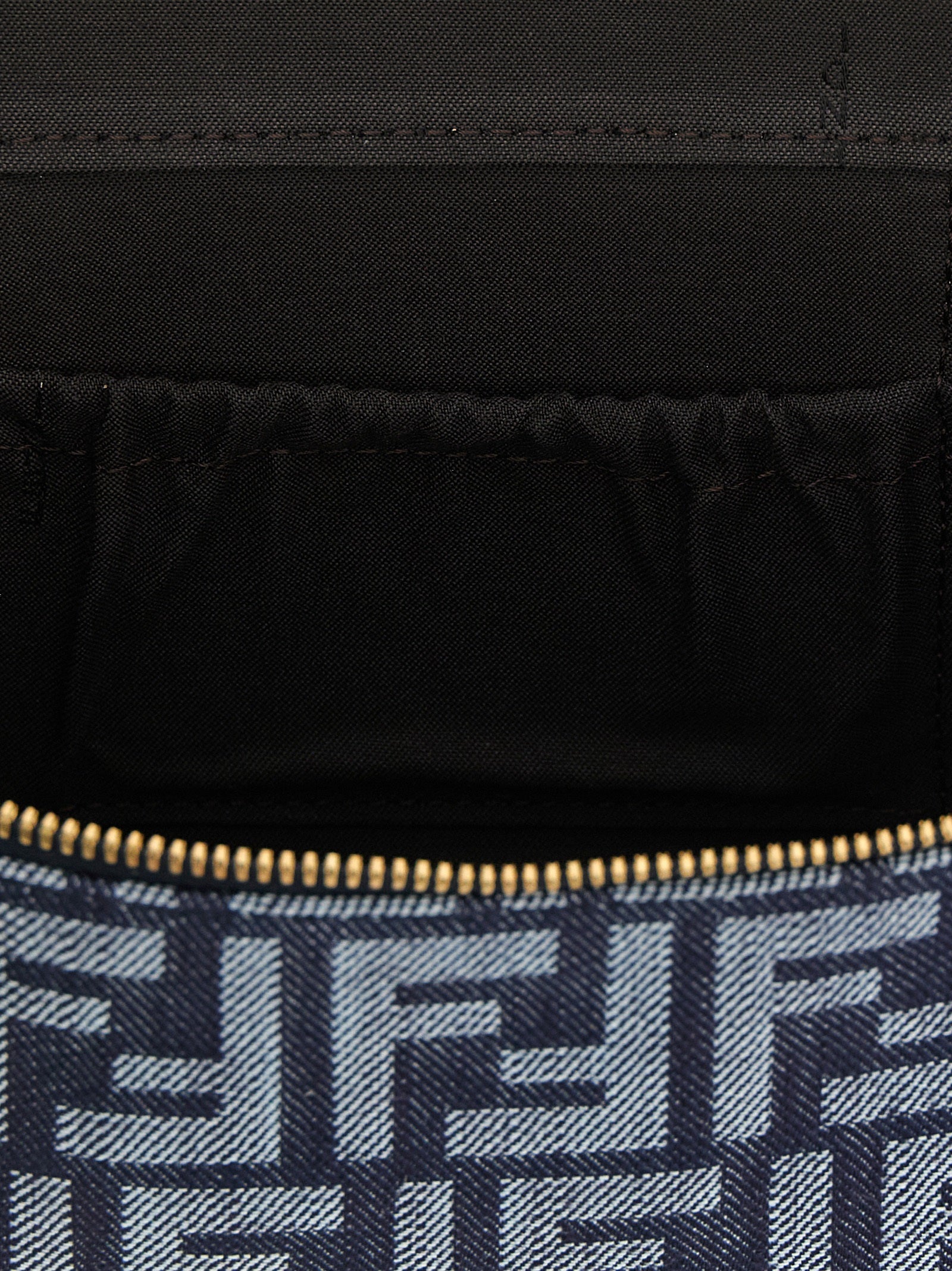 Fendi Blue Cotton Handbag Fendi