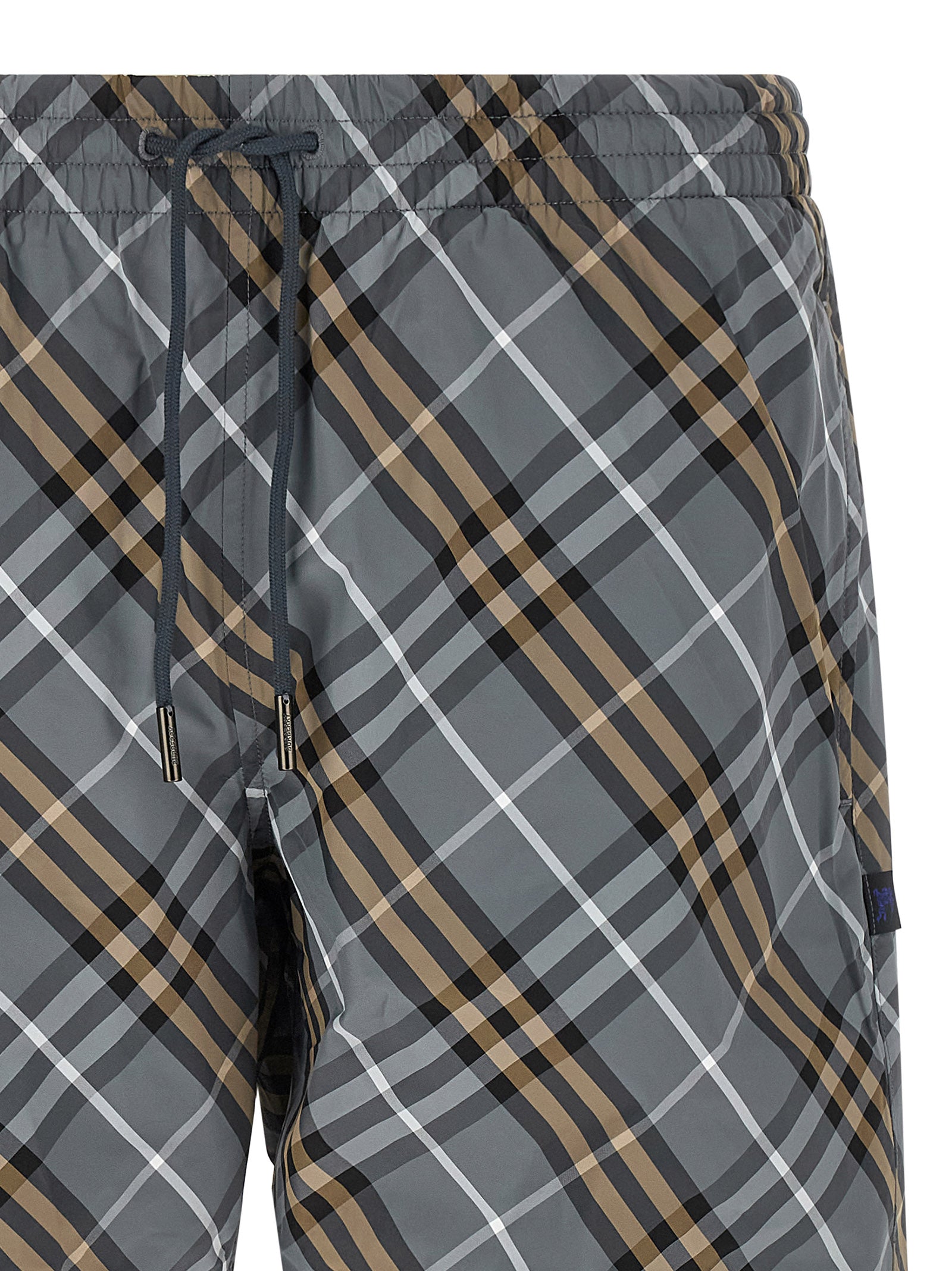 Burberry Blue Polyamide Bermuda Shorts Burberry