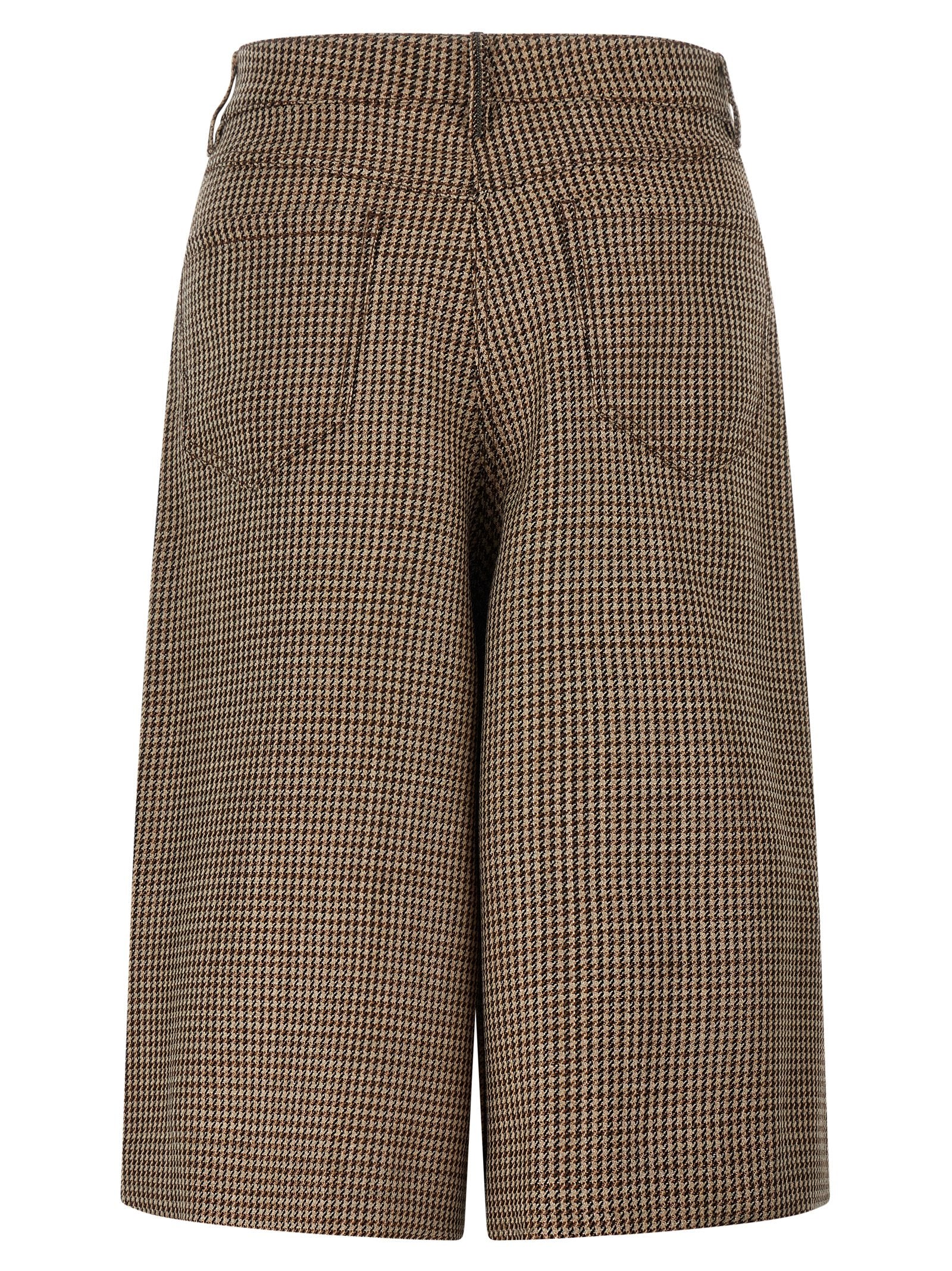 Brunello Cucinelli Brown Virgin Wool Bermuda Shorts Brunello Cucinelli