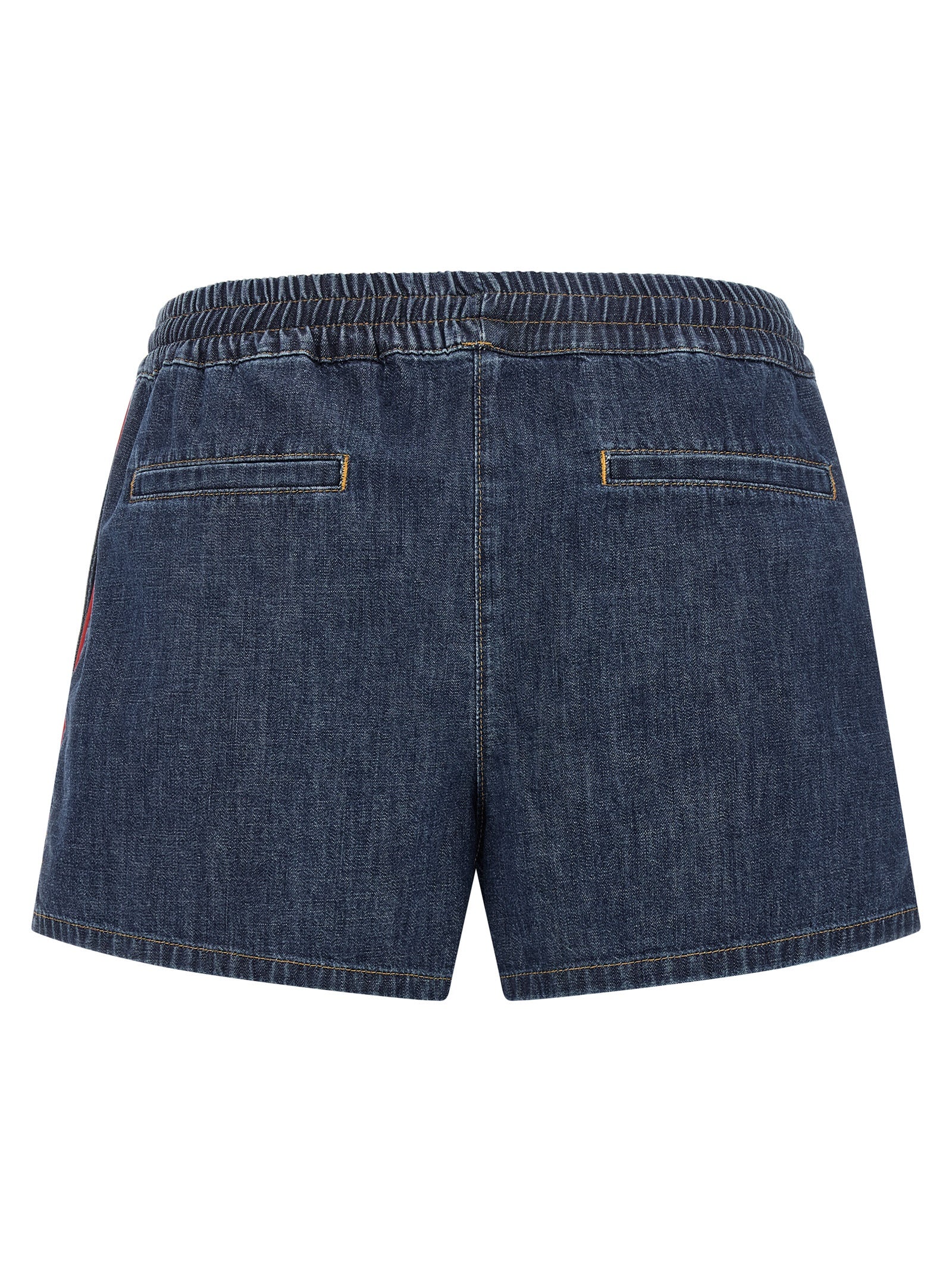 Valentino Garavani Blue Cotton Bermuda Shorts Valentino Garavani