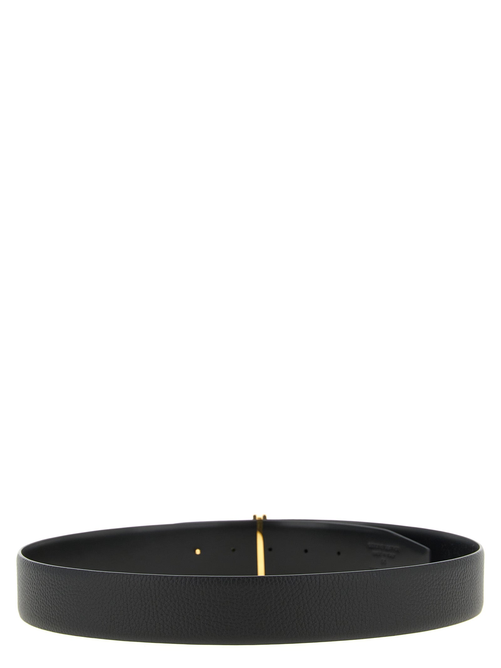 Tom Ford Black Calfskin Regular Belt Tom Ford