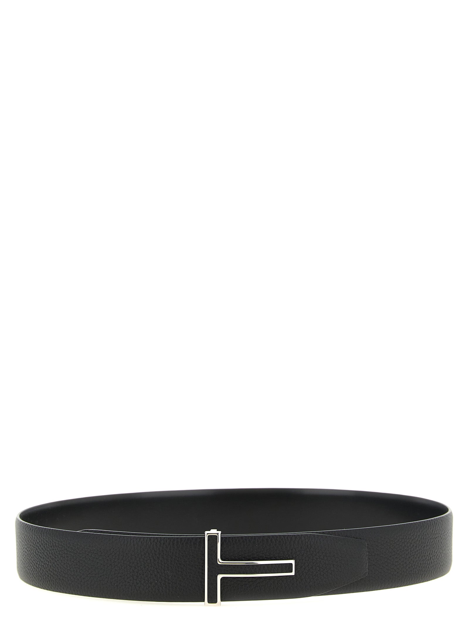 Tom Ford Black Calfskin Regular Belt Tom Ford
