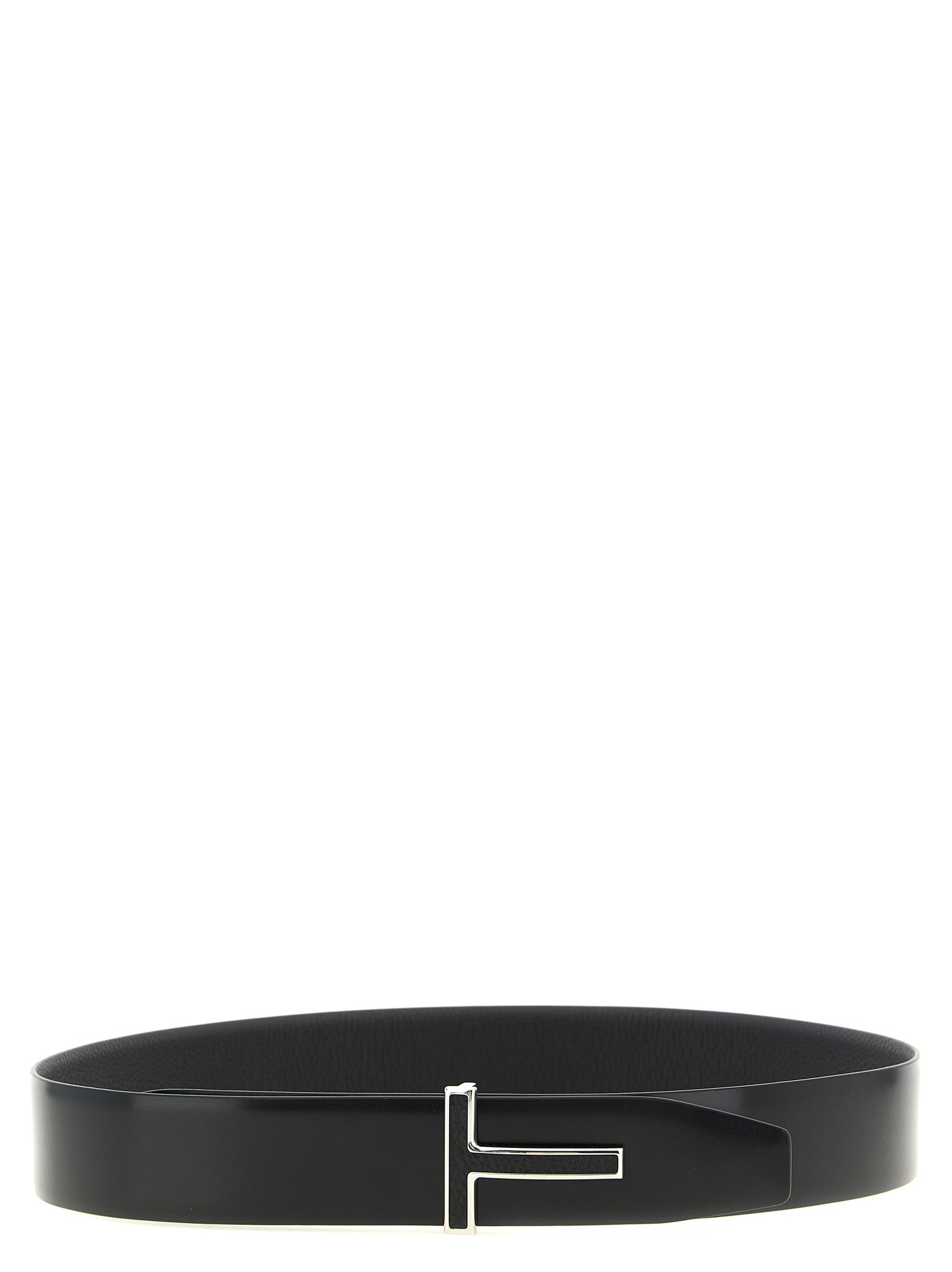 Tom Ford Black Calfskin Regular Belt Tom Ford