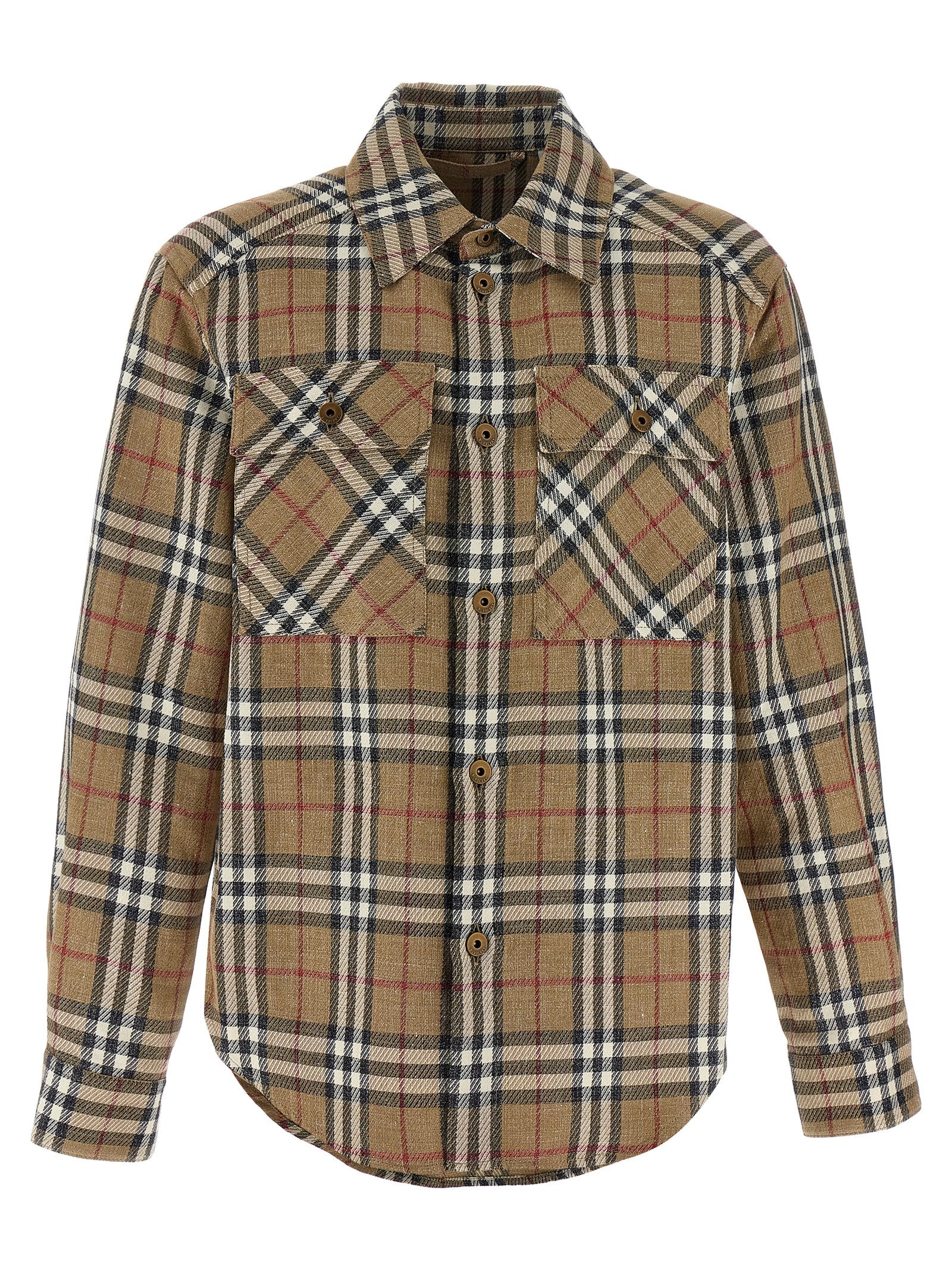Burberry Brown Cotton Blouse Burberry