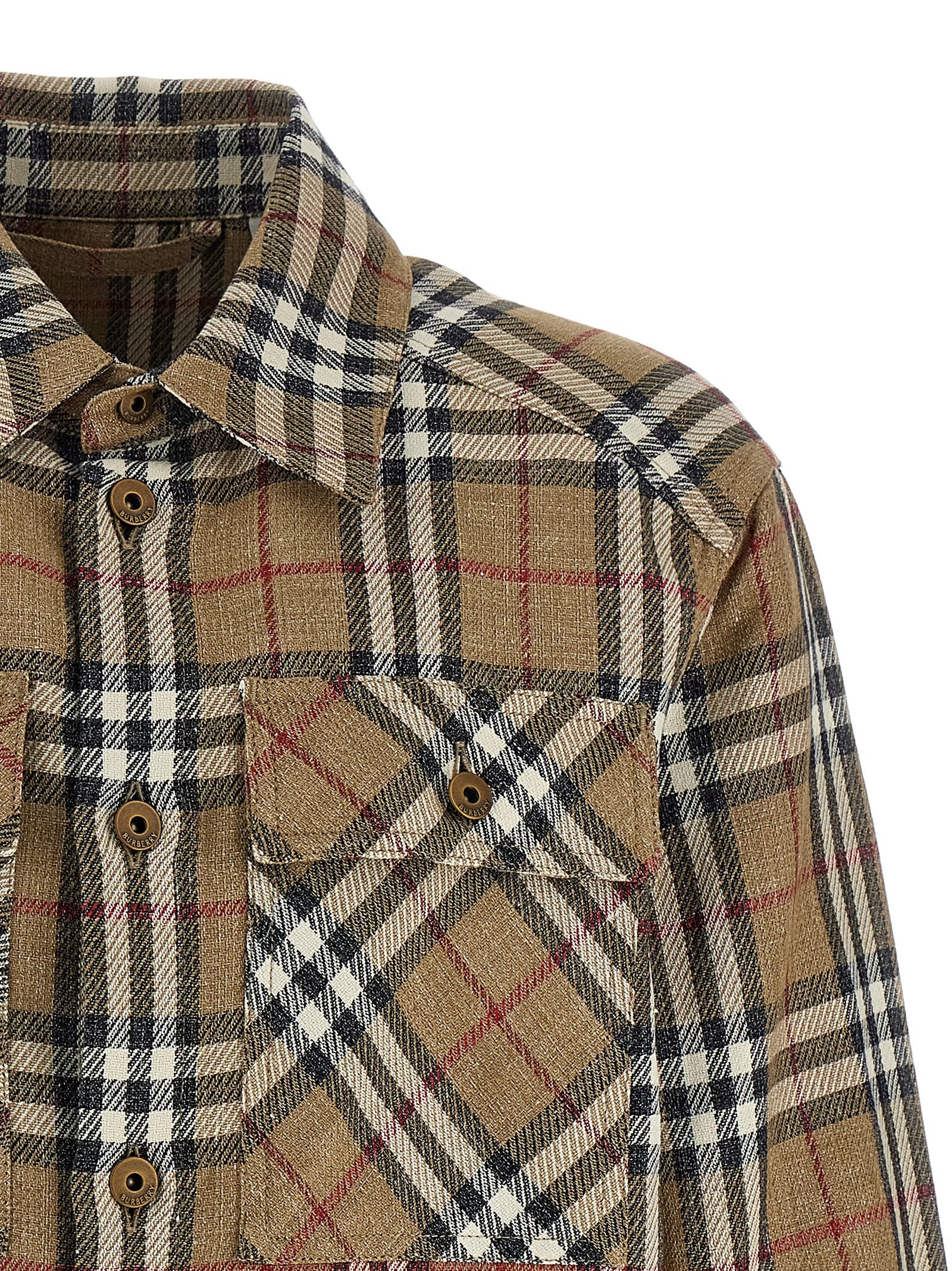 Burberry Brown Cotton Blouse Burberry