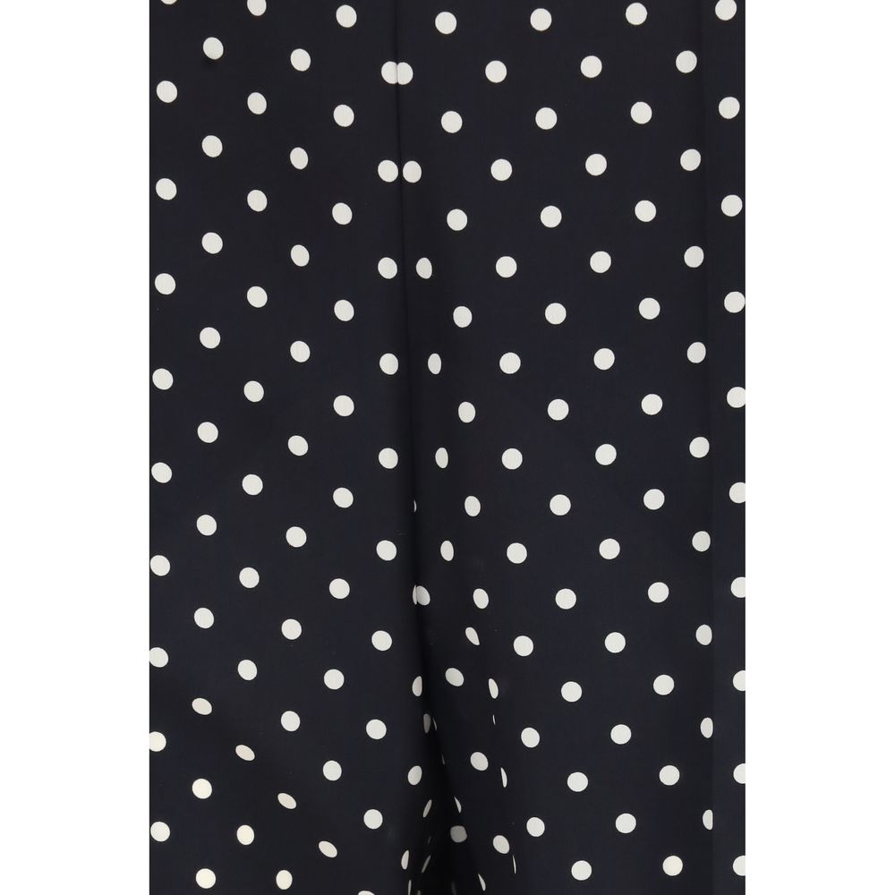 Valentino Garavani Black Silk Cropped Pants Valentino Garavani