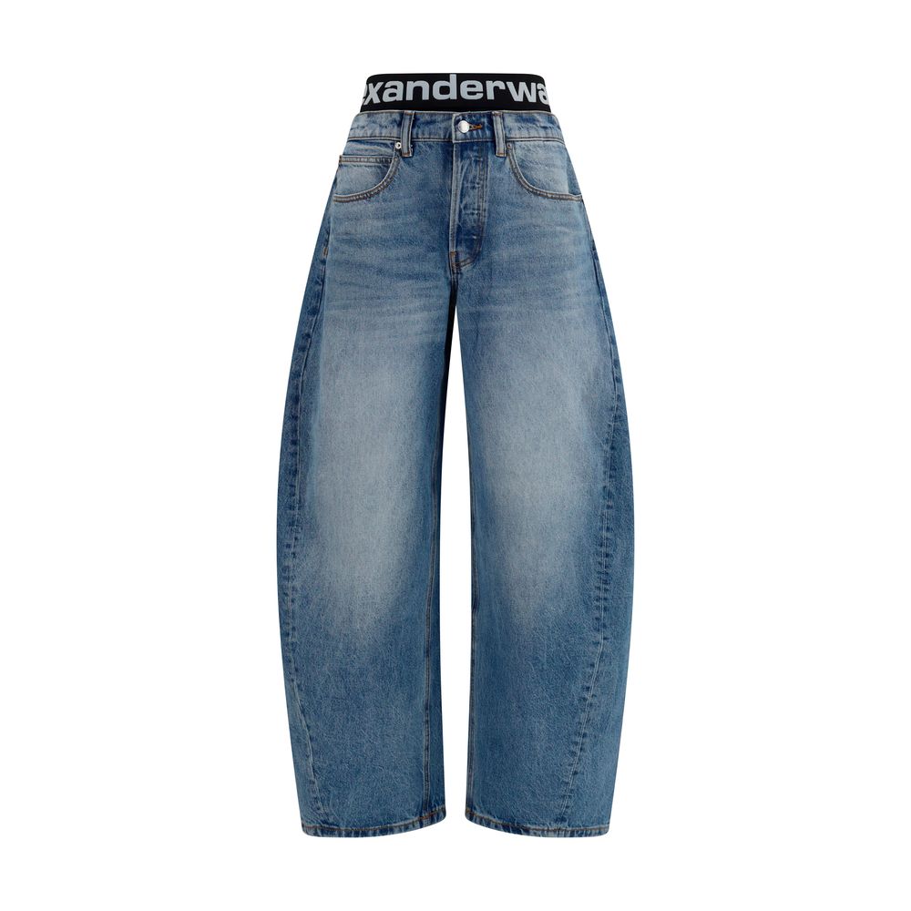 Alexander Wang Blue Cotton Relaxed Fit Jeans Alexander Wang