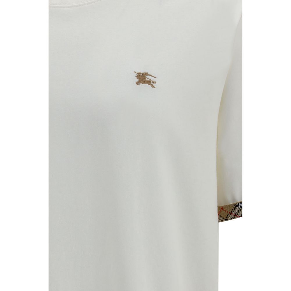 Burberry White Cotton T-Shirt Burberry