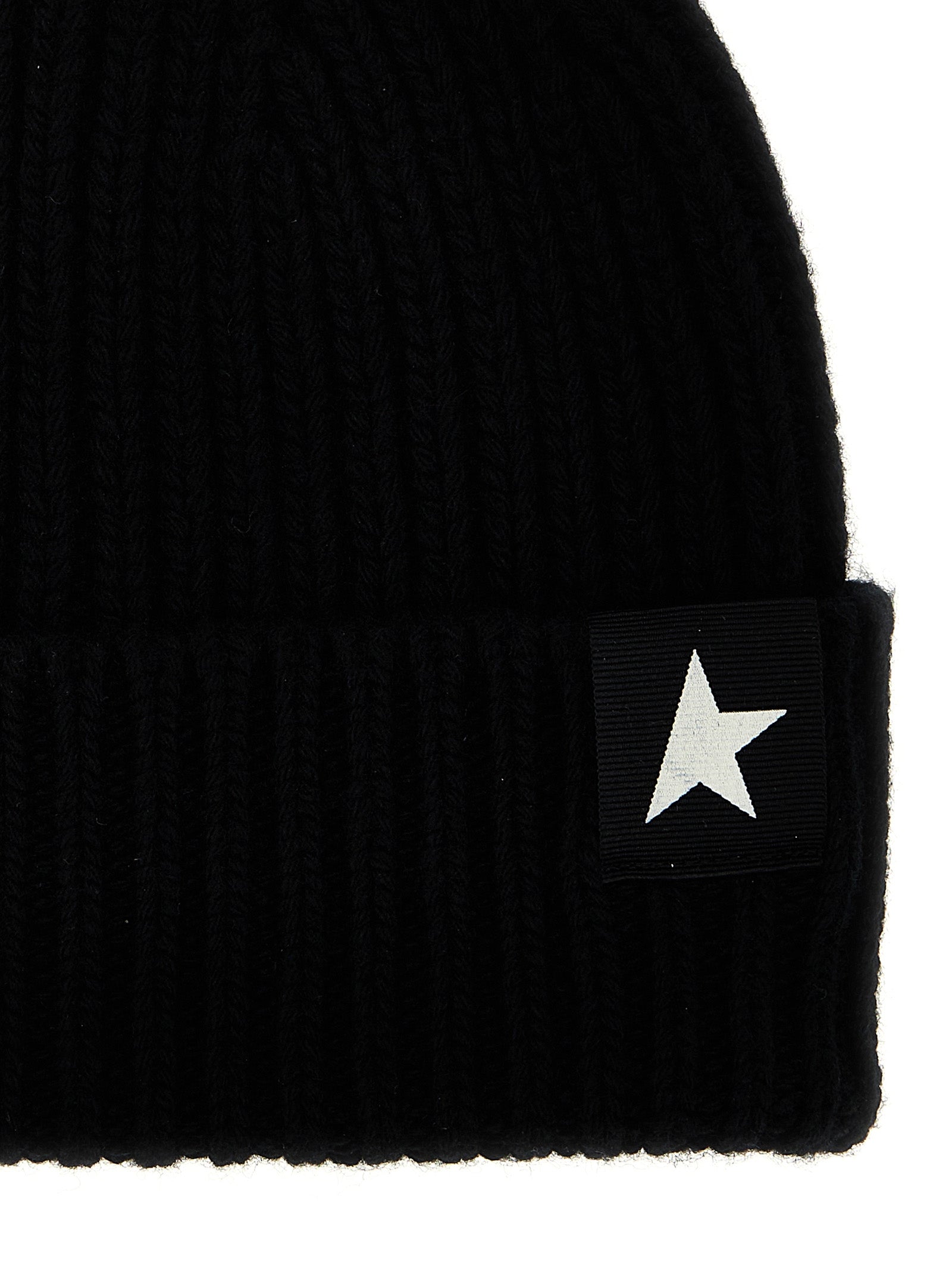 Golden Goose Black Wool Beanie Golden Goose