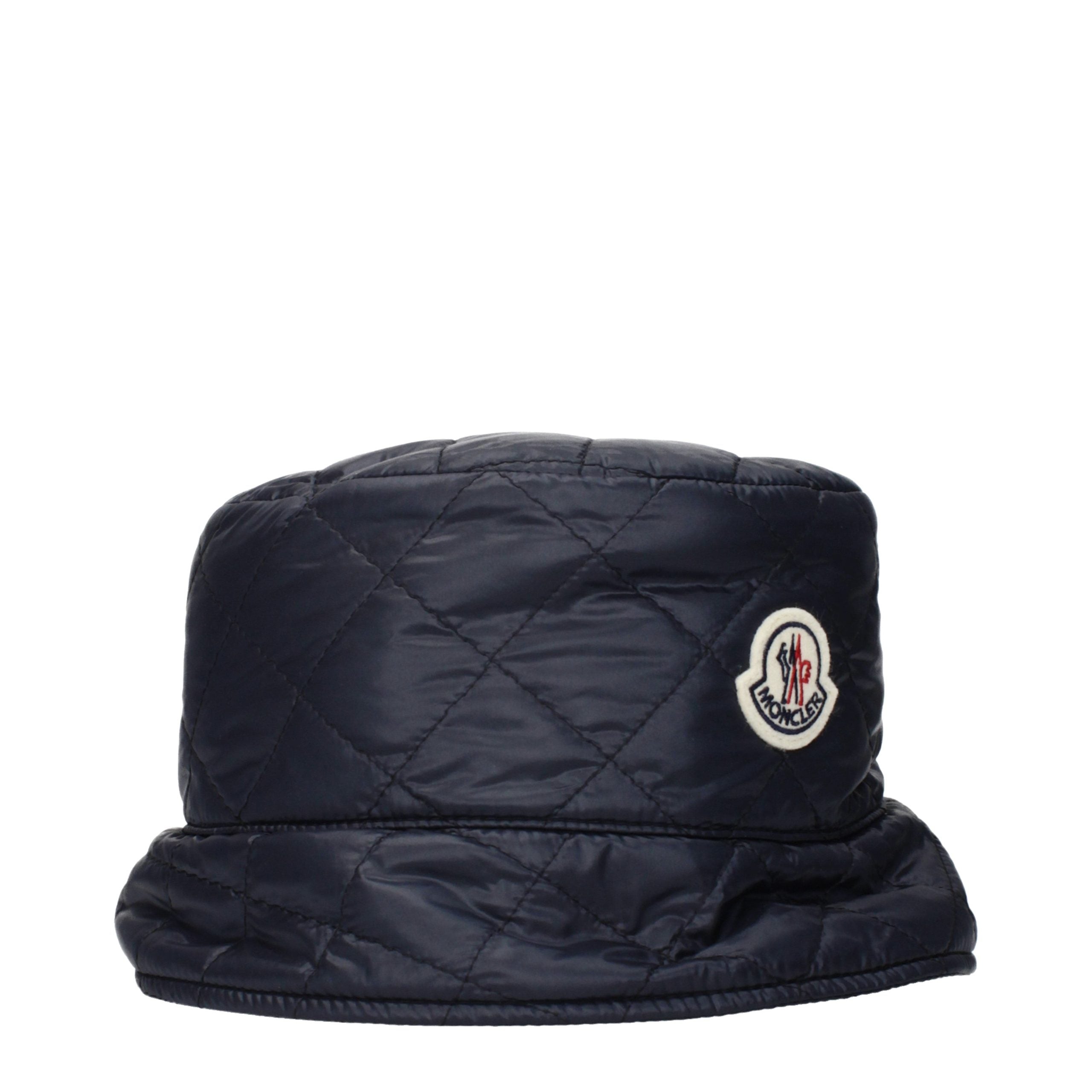 Moncler Blue Cotton Bucket Hat Moncler