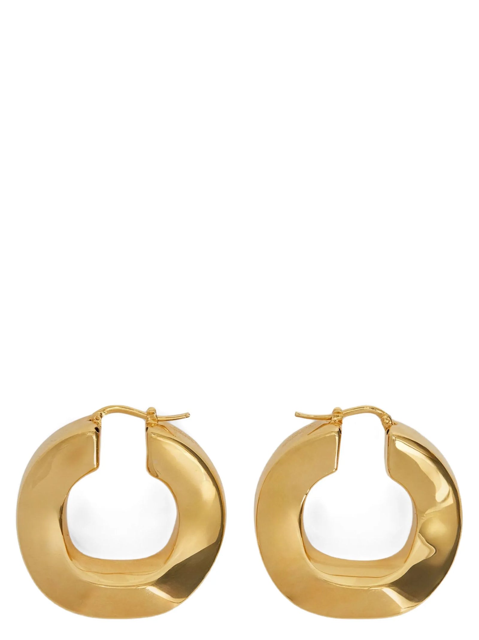 Jil Sander Gold Copper Earrings Jil Sander