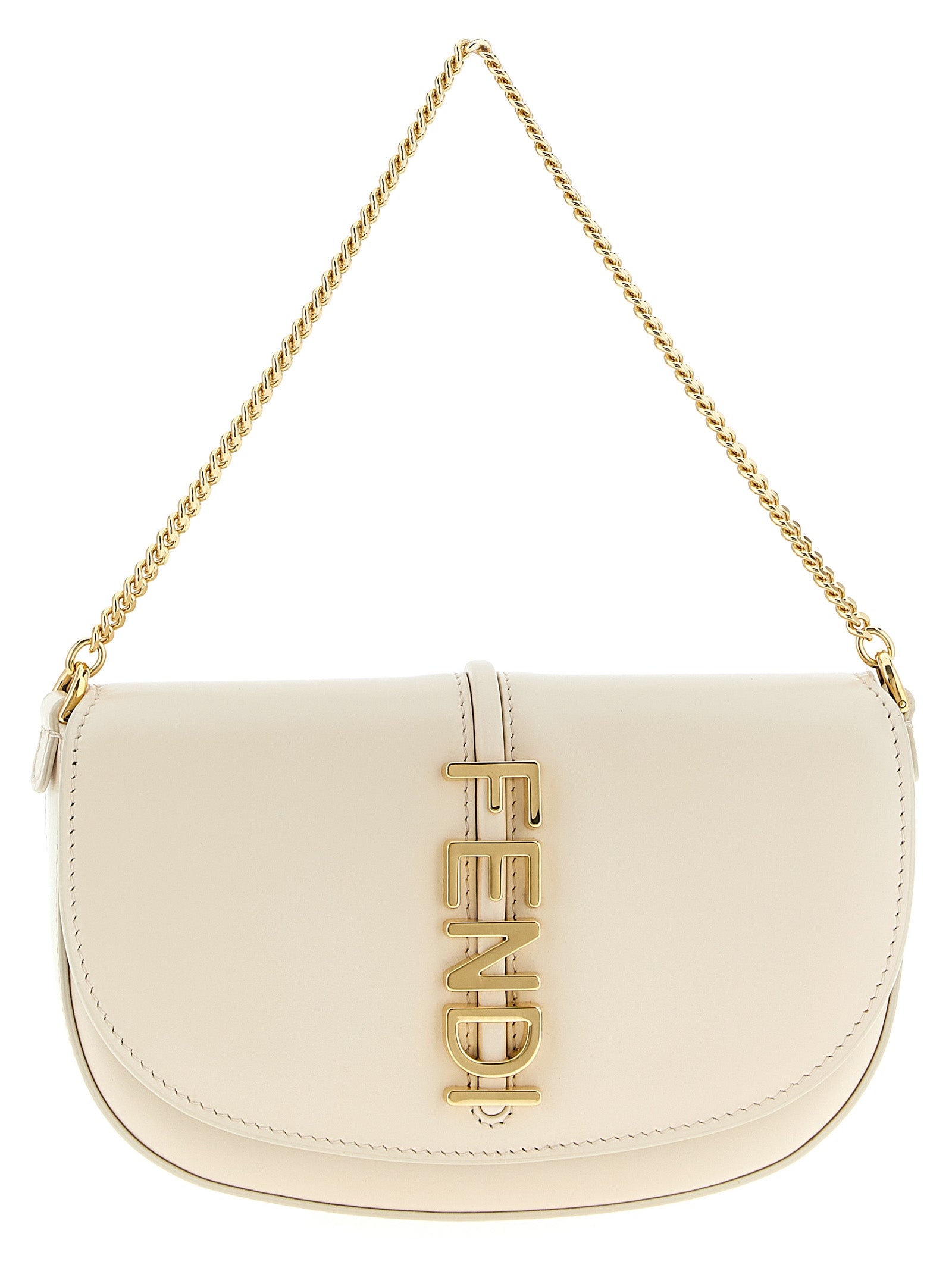 Fendi Beige Calfskin Cardholder