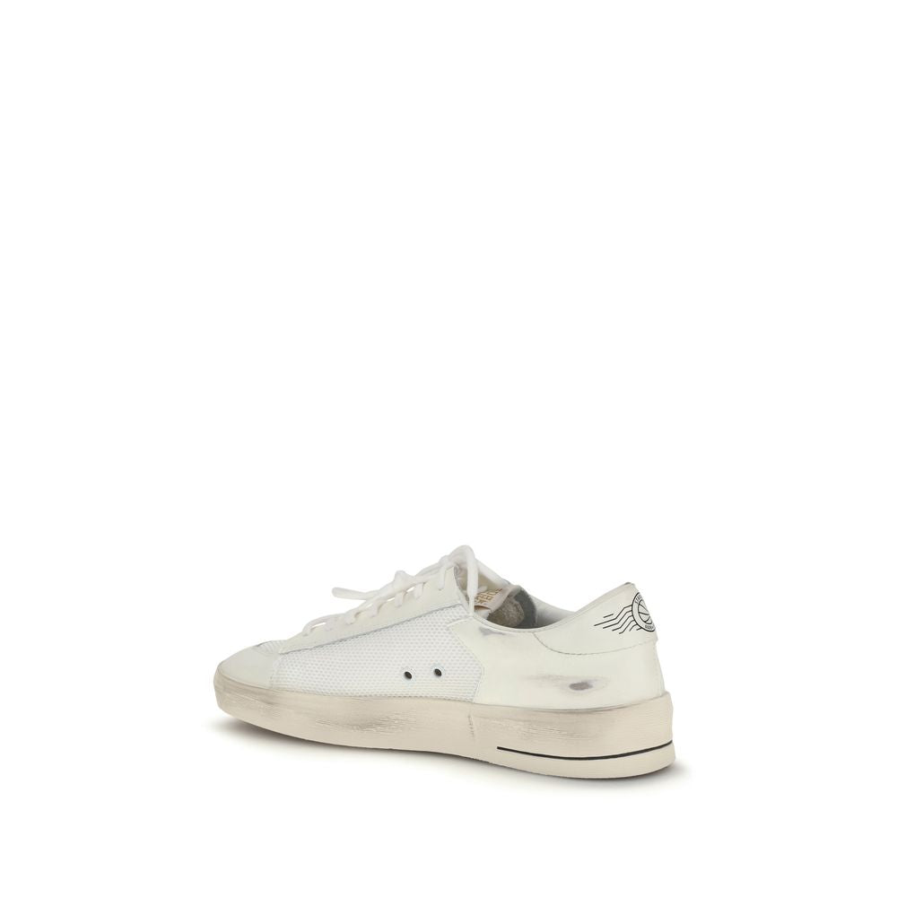 Golden Goose White Calf Leather Bos Taurus Sneakers Golden Goose