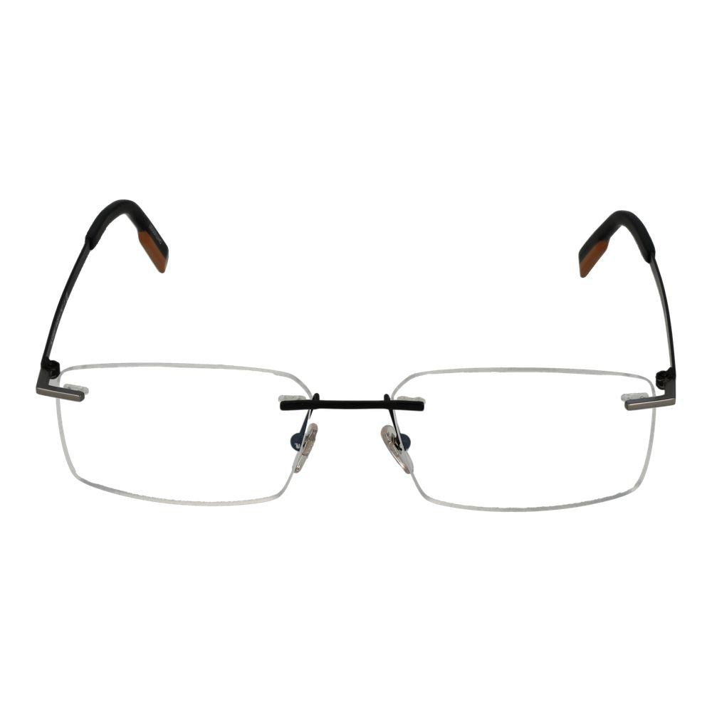 Ermenegildo Zegna Gray Metal Glasses (Frames) Ermenegildo Zegna