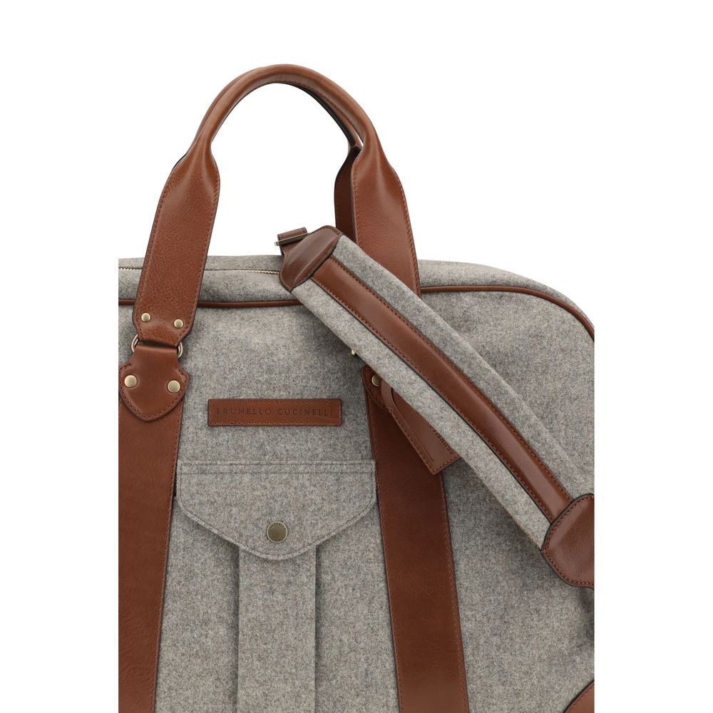 Brunello Cucinelli Beige Wool Oves Aries Luggage And Travel Brunello Cucinelli
