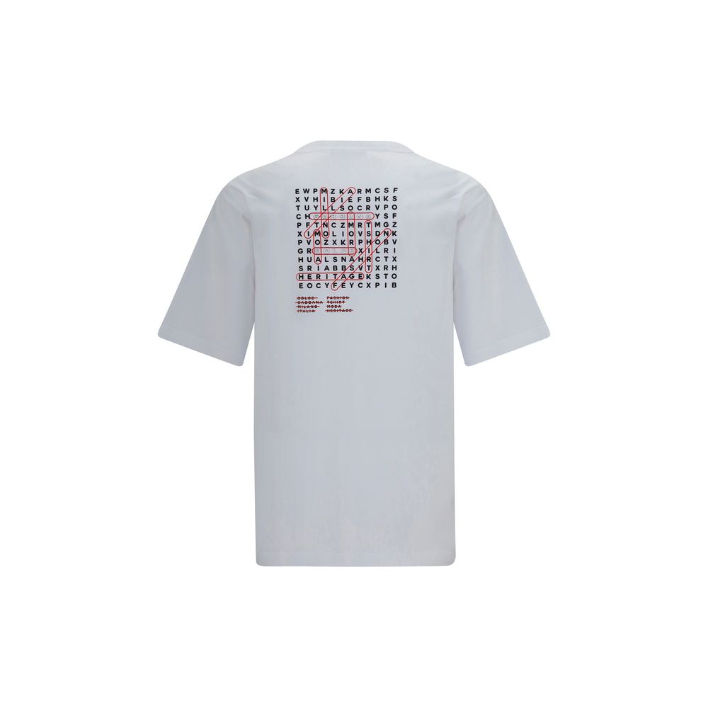 Dolce & Gabbana White Cotton T-Shirt Dolce & Gabbana