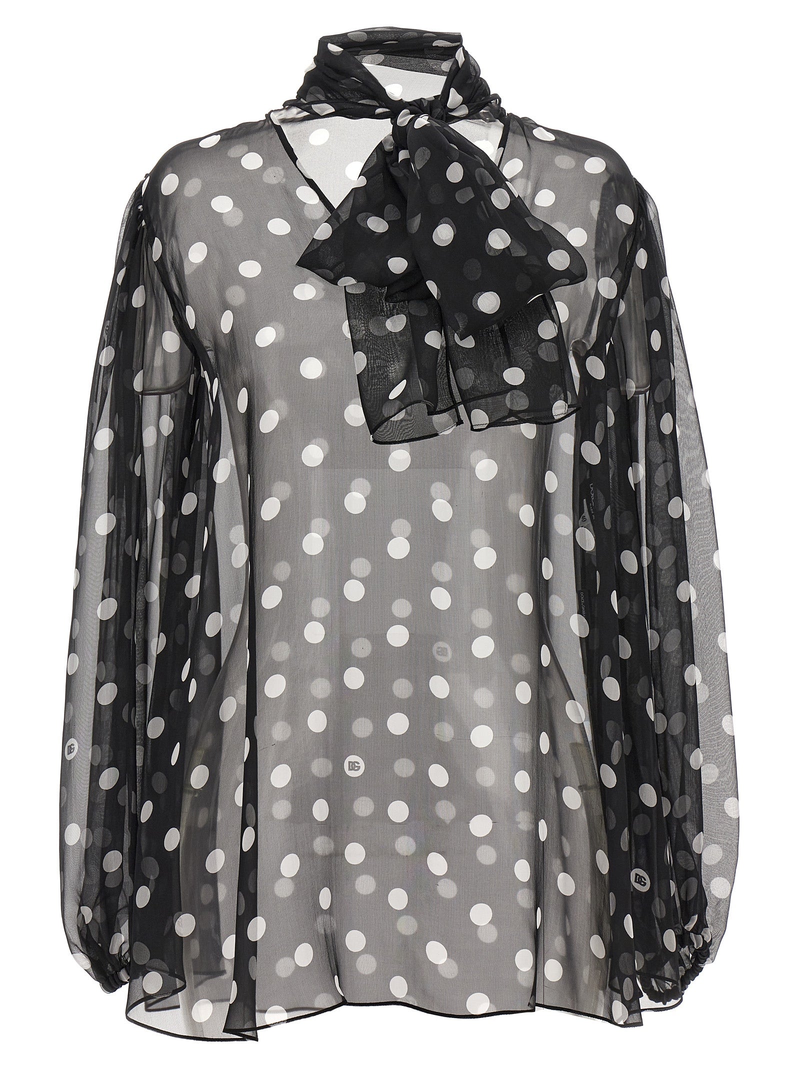 Dolce & Gabbana Bicolor Silk Blouse Dolce & Gabbana